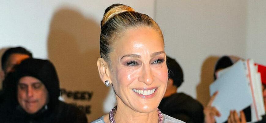 Sarah Jessica Parker arriving to premiere of apos And Just Like That apos