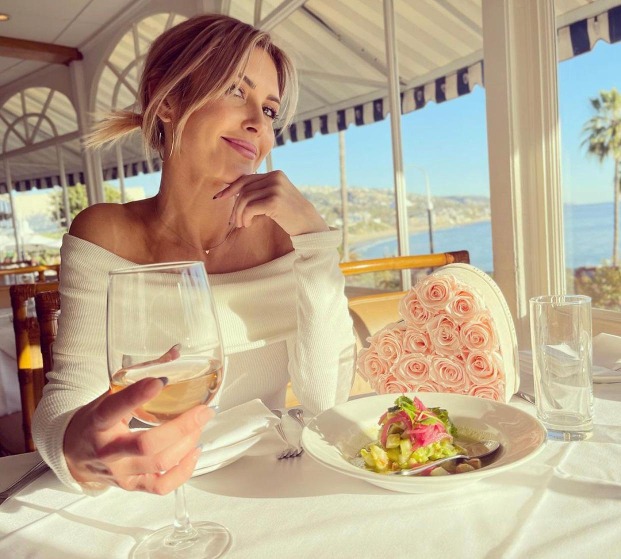 Audrina Patridge at a pretty table