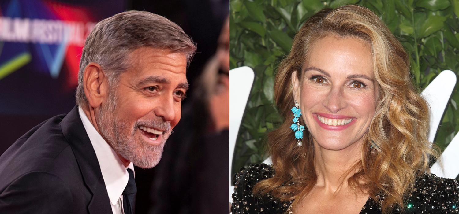 Portraits of Julia Roberts And George Clooney