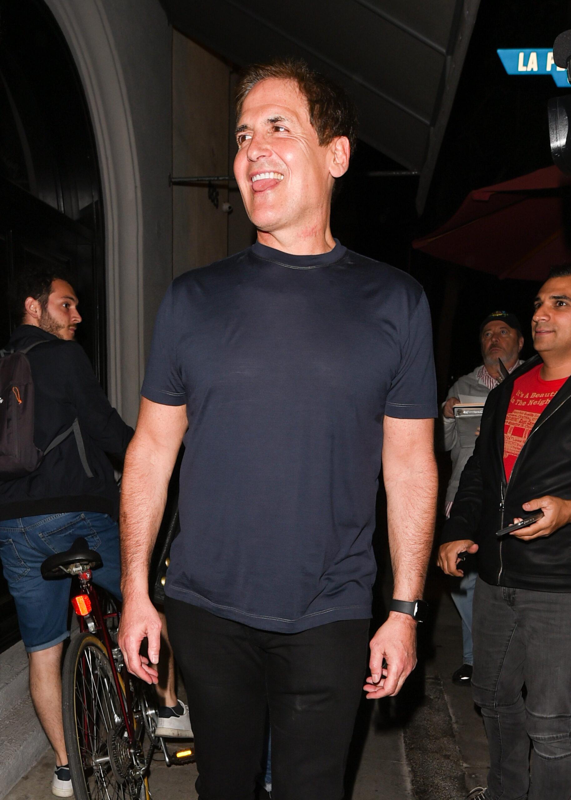 Mark Cuban out and about