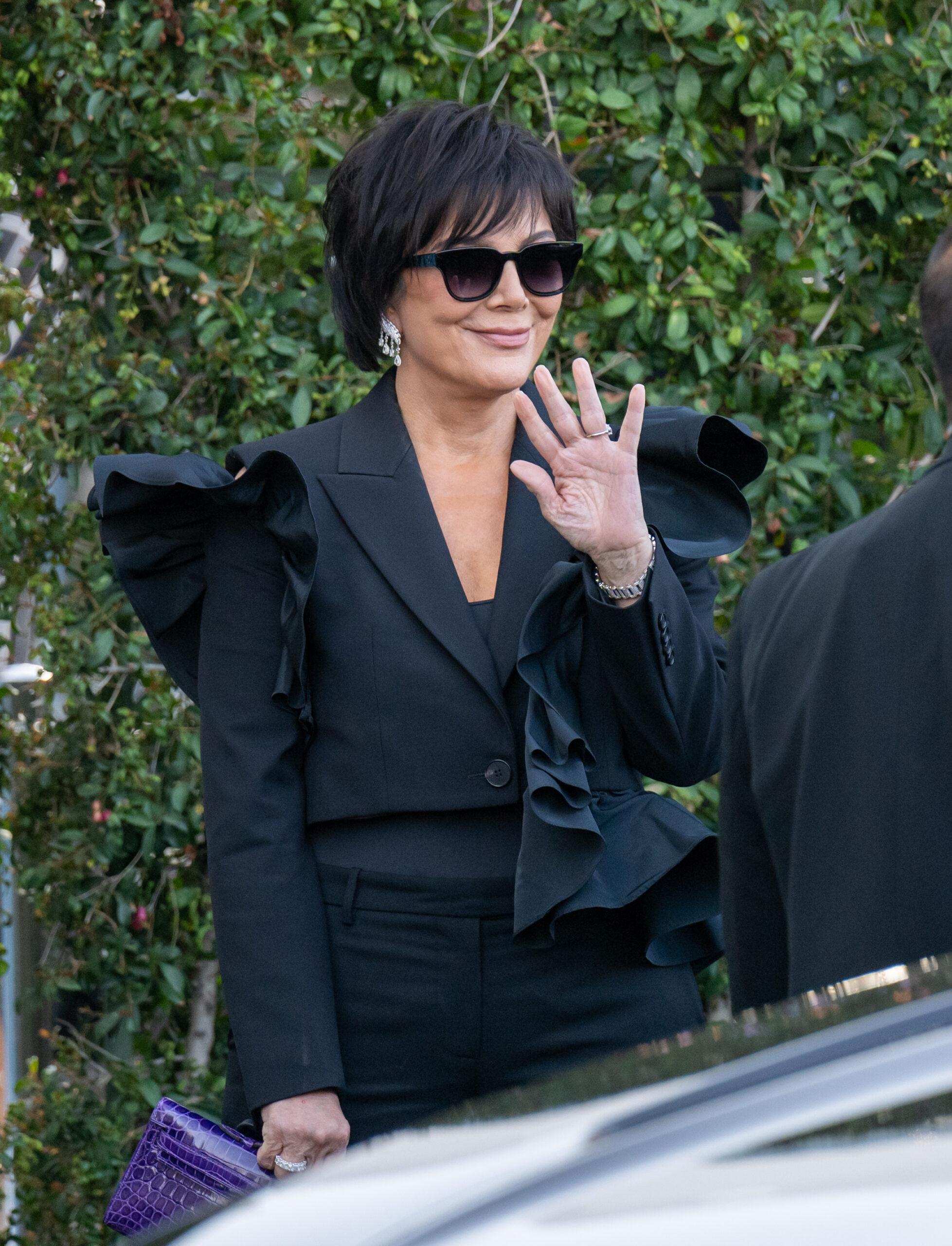 Kris Jenner and Khloe Kardashian are seen in Los Angeles, California.