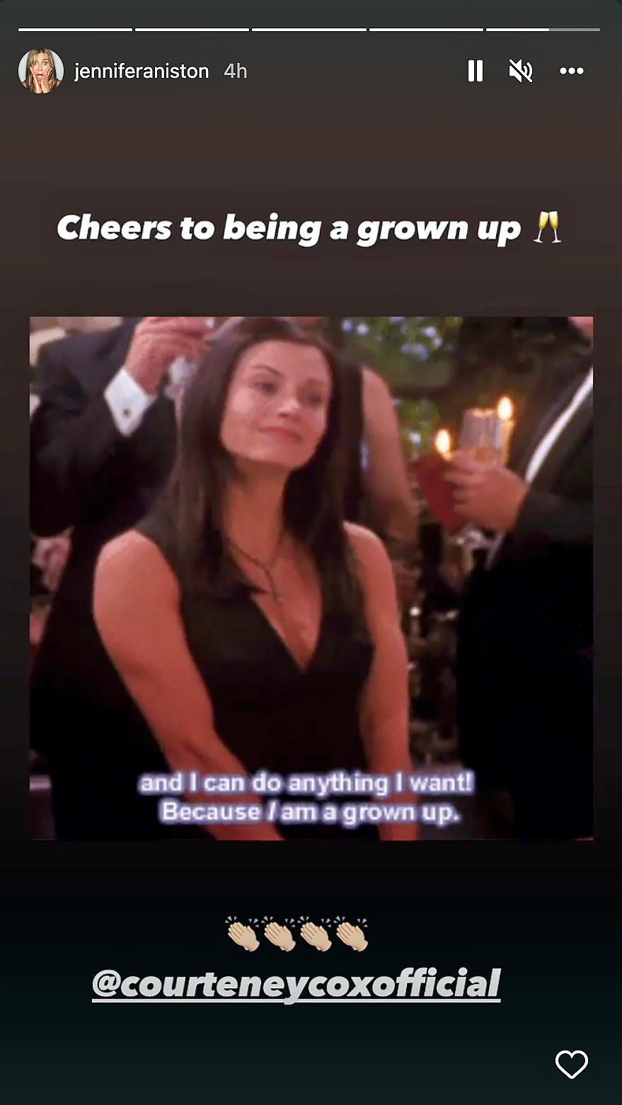 Jennifer Aniston Shares 'Friends' Throwback For Courteney Cox's Birthday!