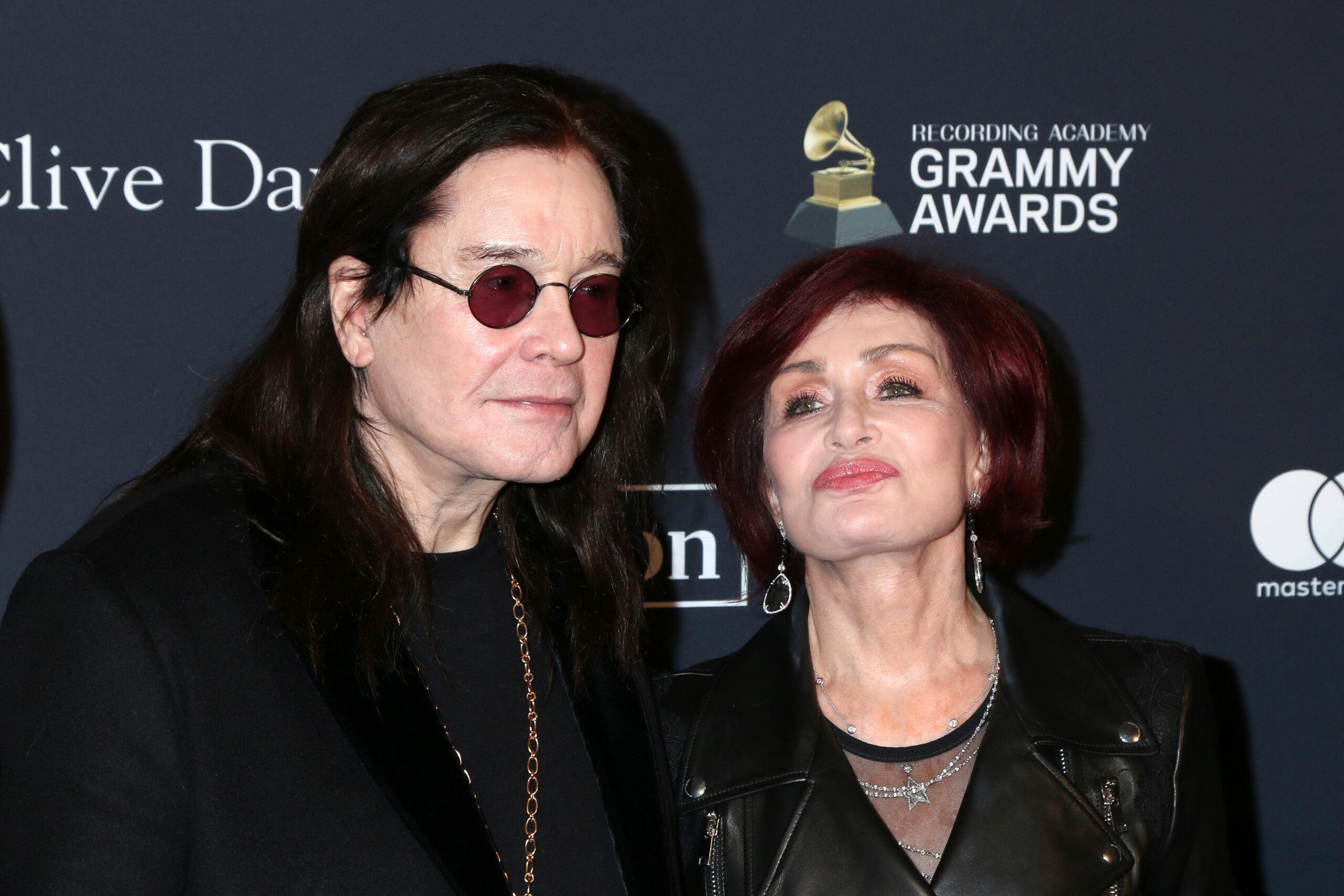 LOS ANGELES - JAN 25: Ozzy Osbourne, Sharon Osbourne at the 2020 Clive Davis Pre-Grammy Party at the Beverly Hilton Hotel on January 25, 2020 in Beverly Hills, CA
