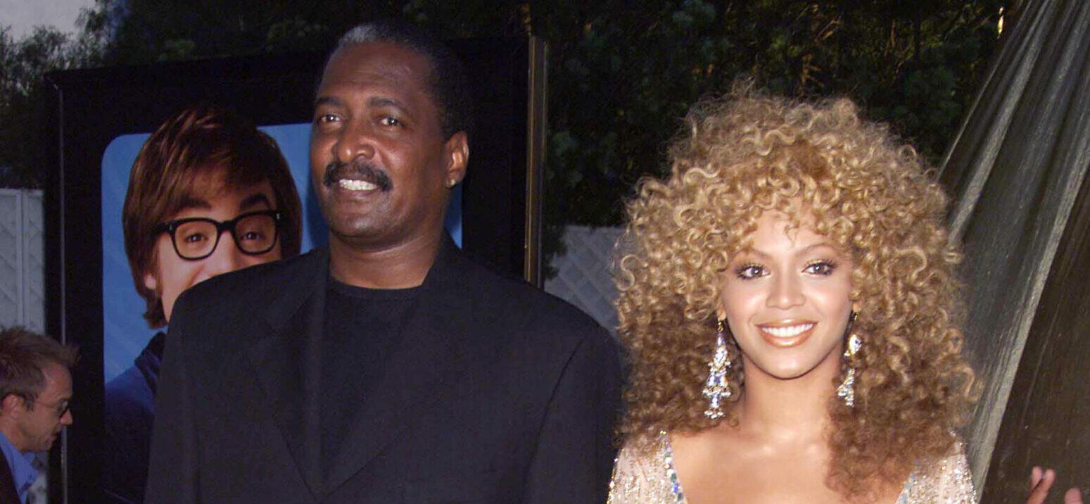 Beyonce Knowles with her Dad, Matthew Knowles at the World Premiere of 
