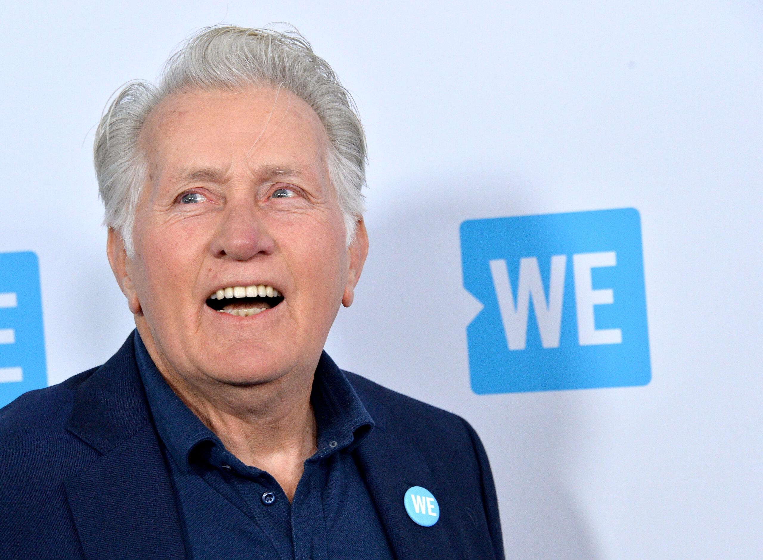 Actor Martin Sheen arrives for We Day California at The Forum in Inglewood, California on April 19, 2018. 