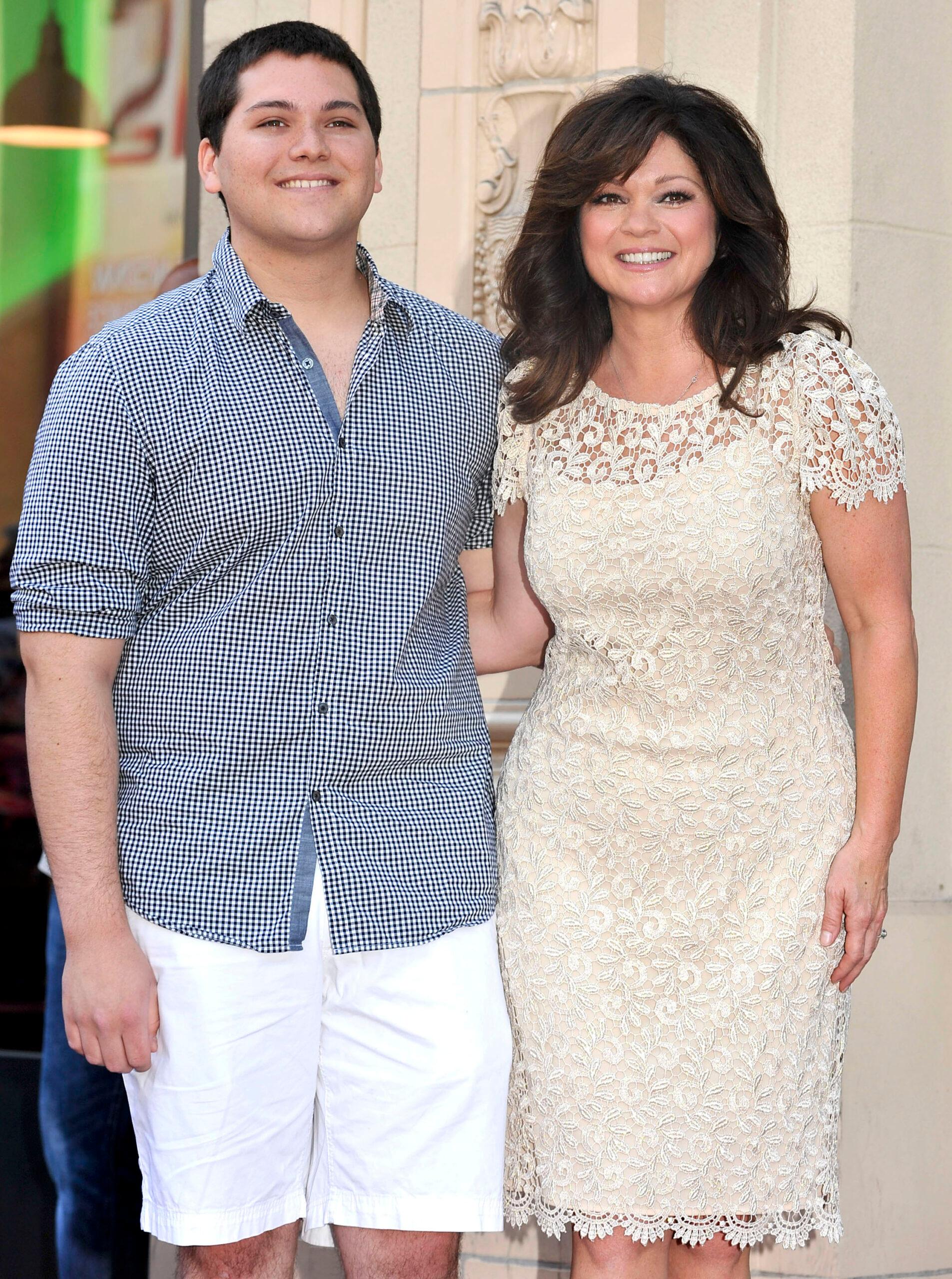 Valerie Bertinelli & son Wolfgang Van Halen at her honoring with star on Hollywood Walk of Fame