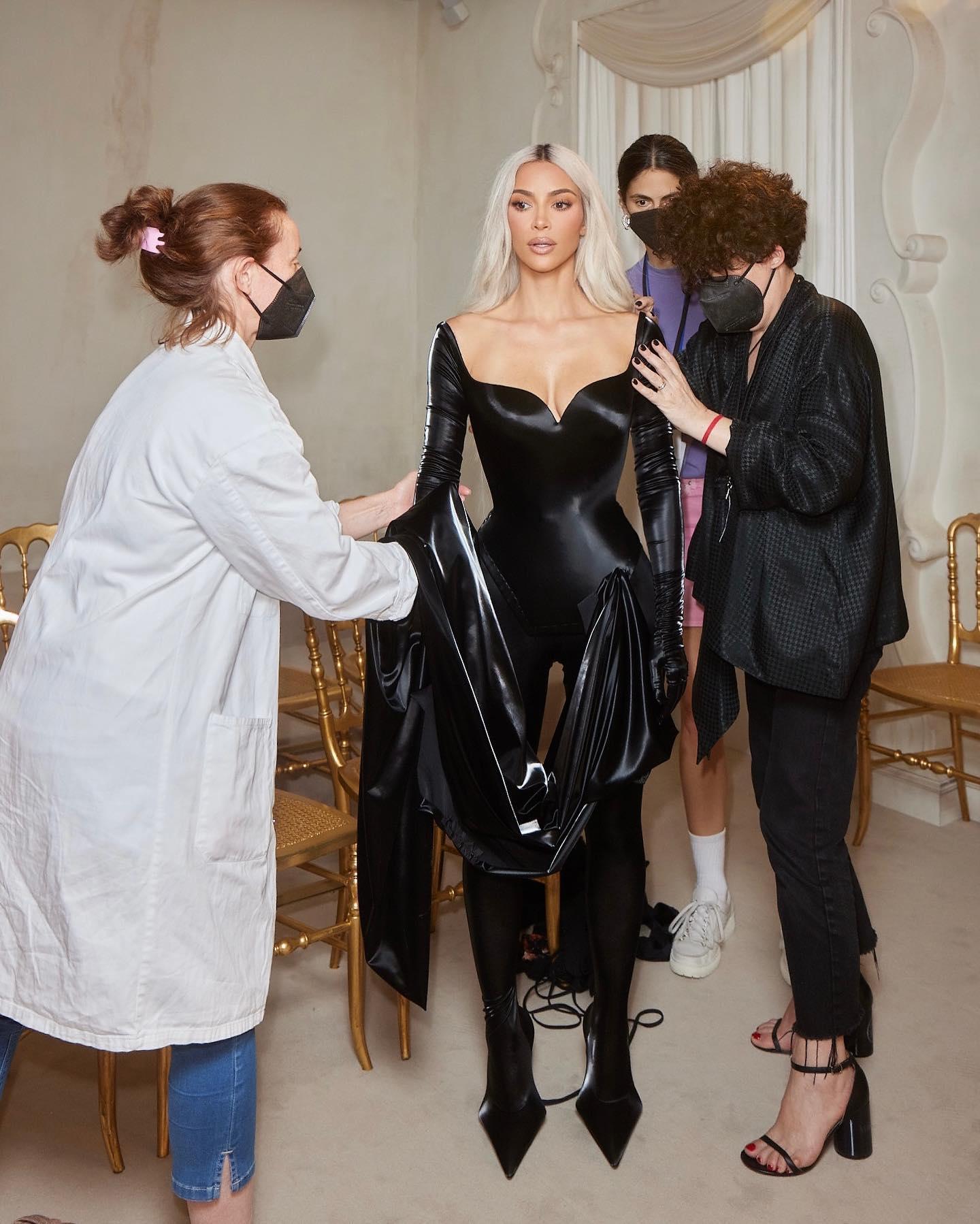 Kim Kardashian hits the Balenciaga runway at Paris Fashion Week