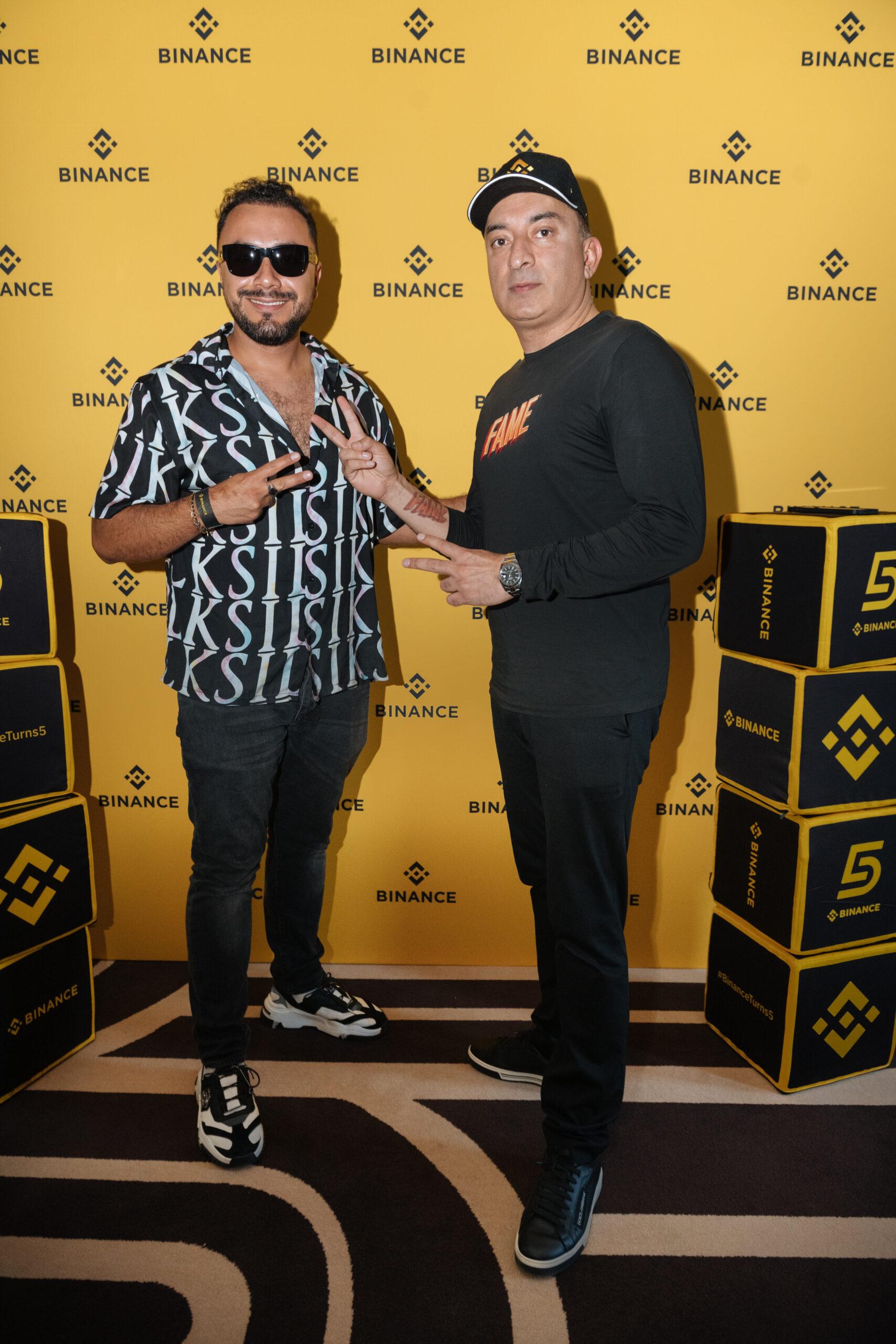 Top Crypto Influencer Andres Meneses Celebrates Binance's 5th Anniversary, Paris Hilton Approves!