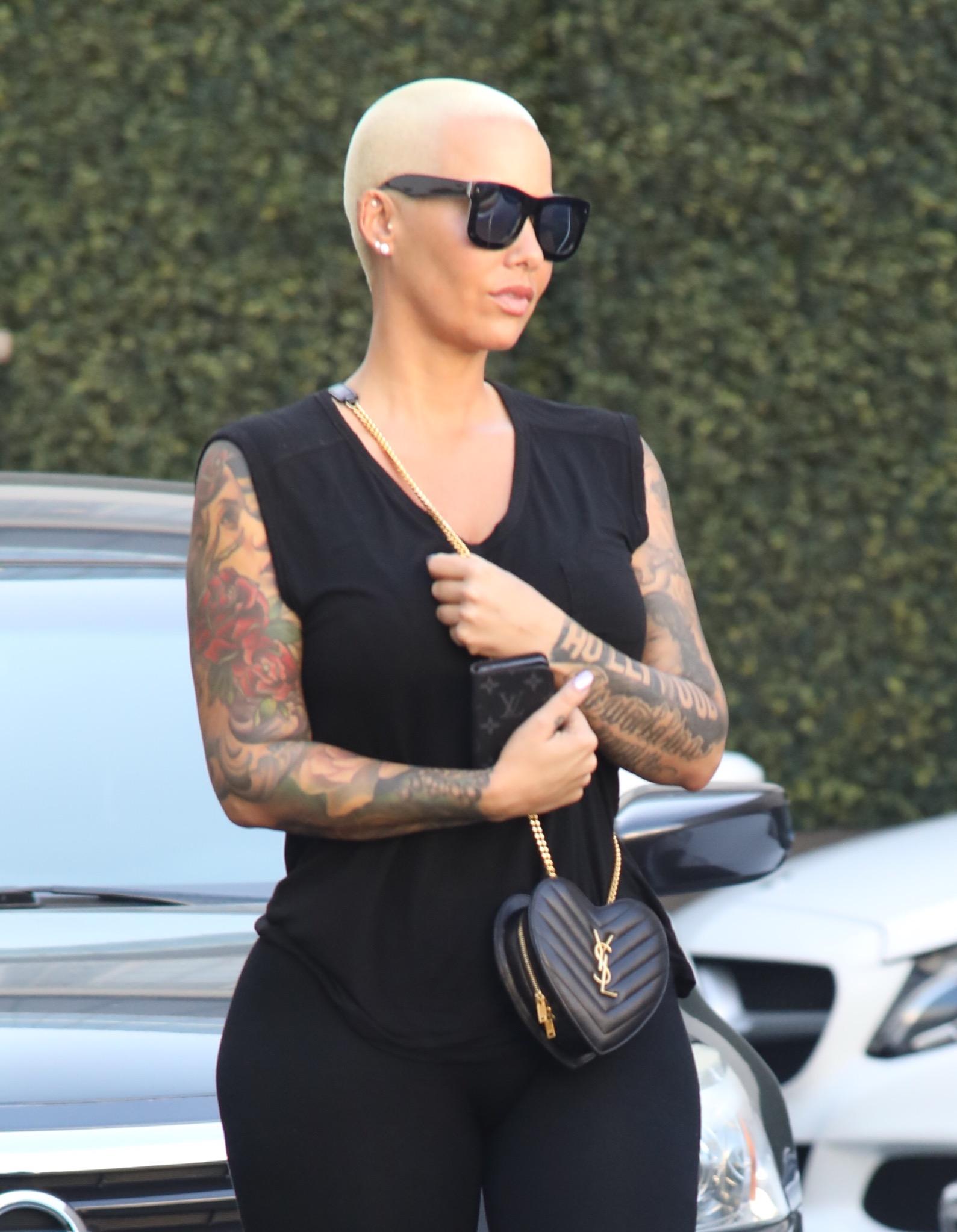 Amber Rose seen leaving after a trip to Epiome