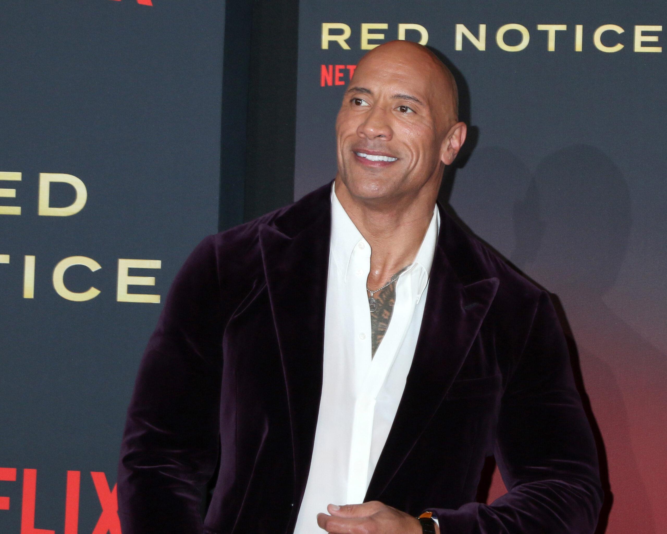 Dwayne Johnson at Red Notice World Premiere - Los Angeles