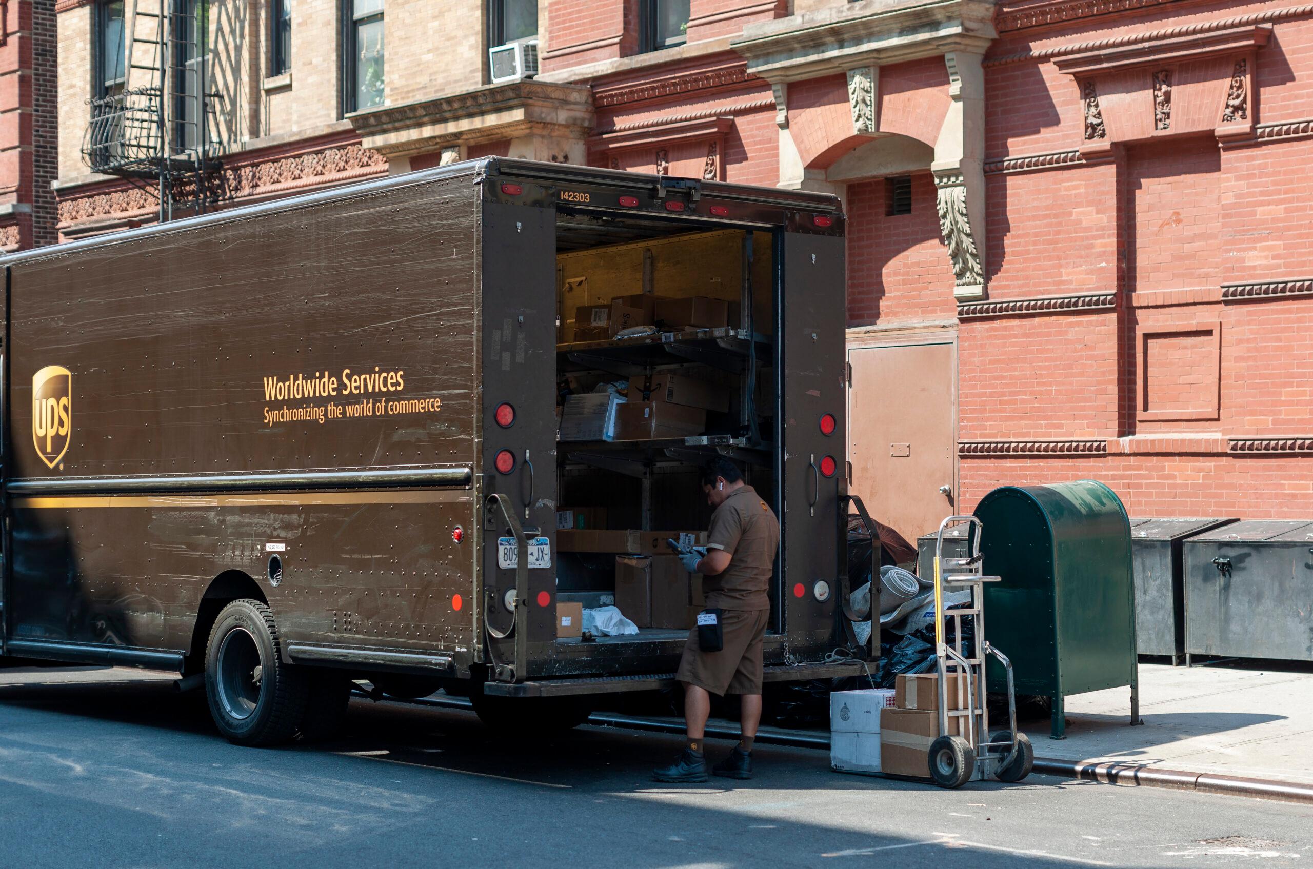 UPS truck in New York