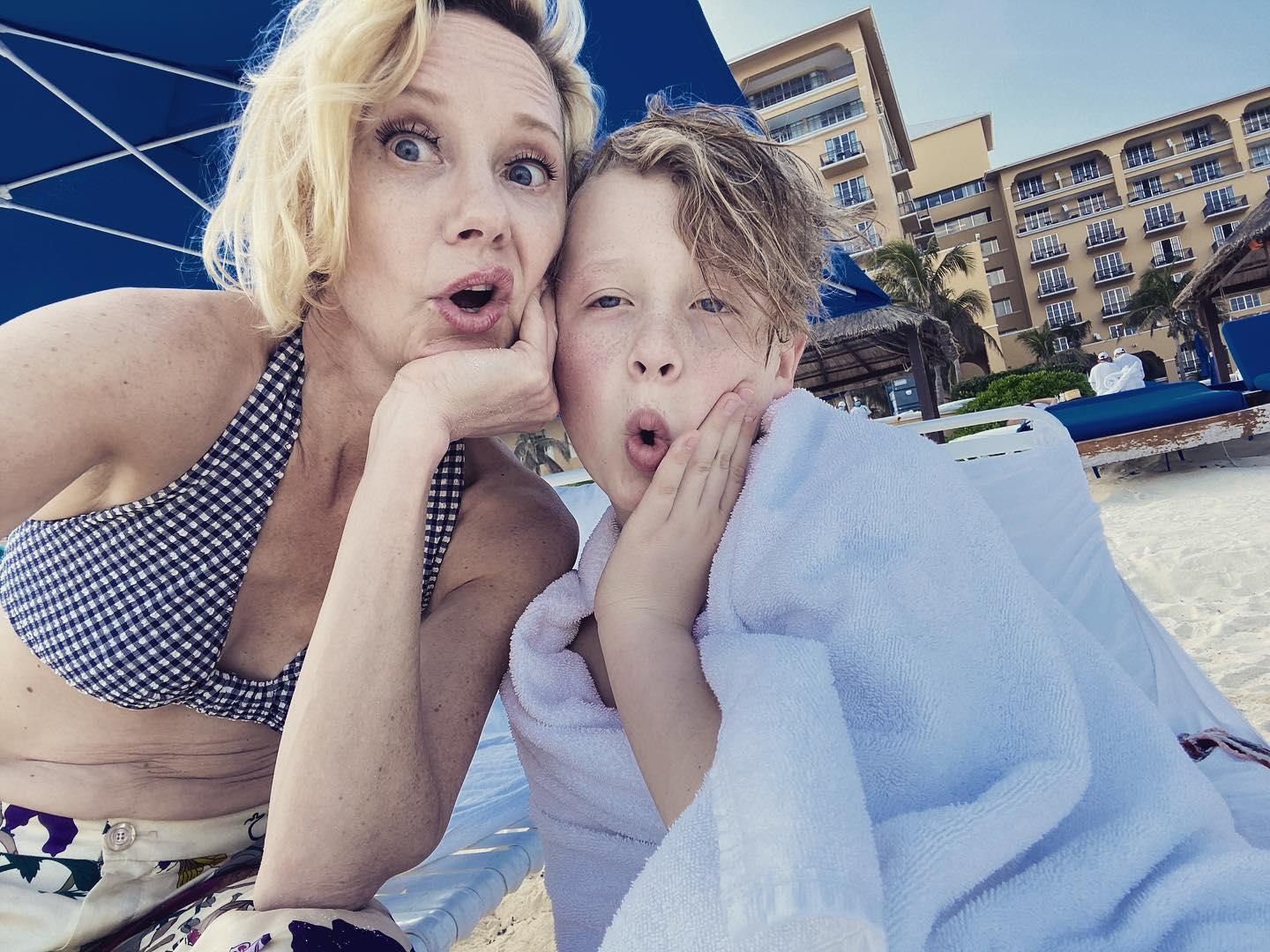 Anne Heche and her son