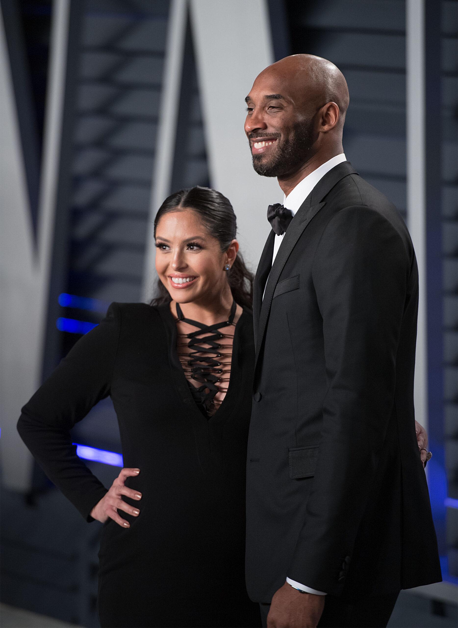 Kobe Bryant and Vanessa Laine Bryant at the 2019 Vanity Fair Oscar Party