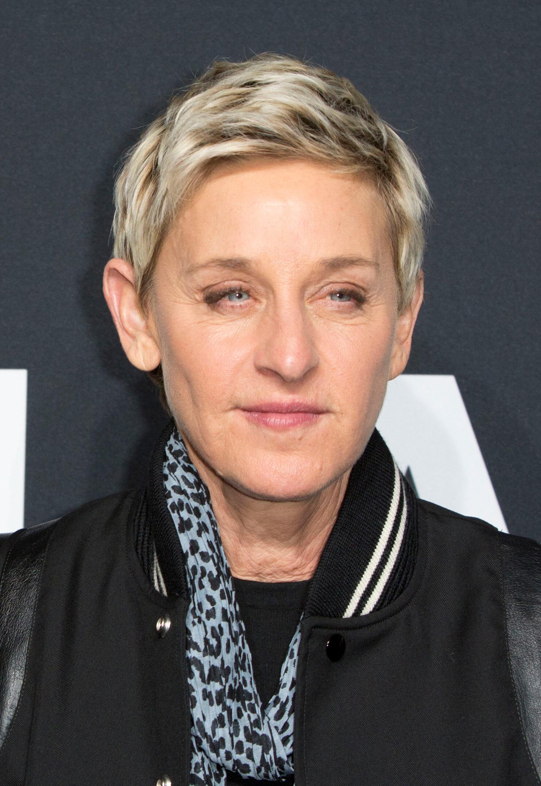 Ellen DeGeneres at the Saint Laurent show 2016