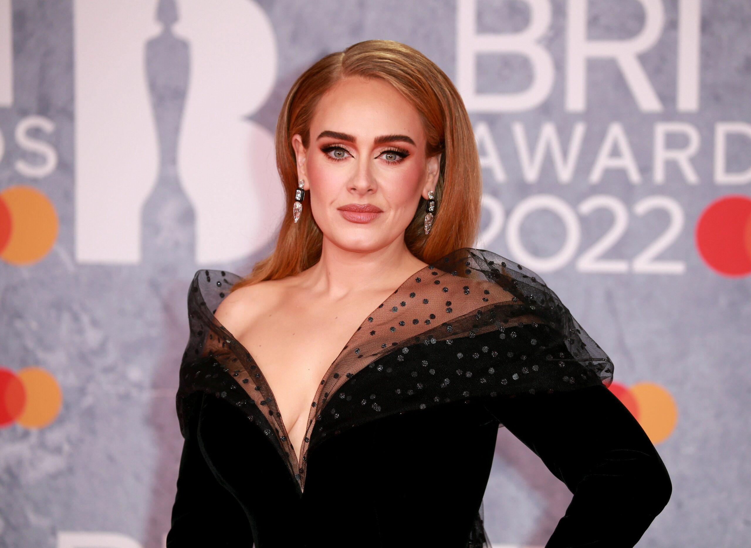 Adele at The BRIT Awards 2022 in London.