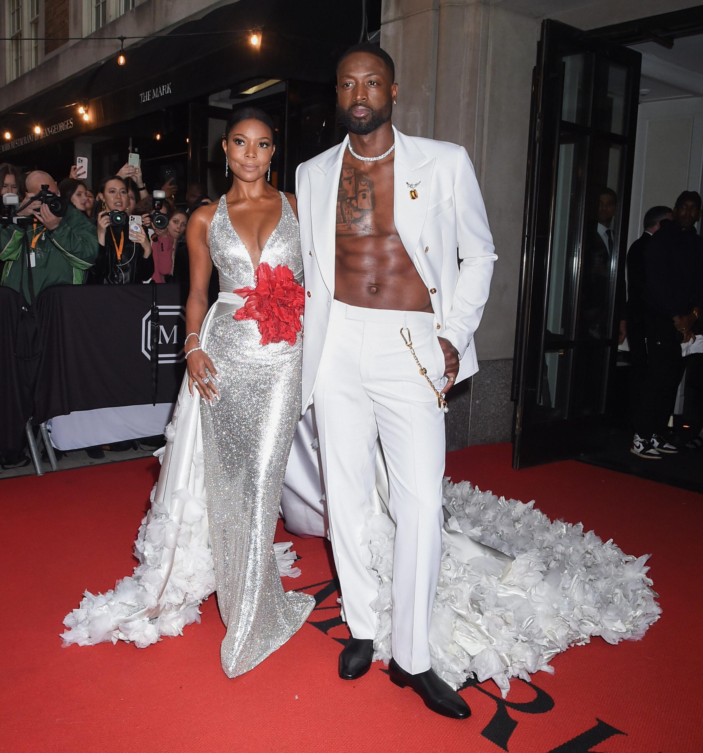 Gabrielle Union and Dwyane Wade depart The Mark Hotel for the 2022 Met Gala