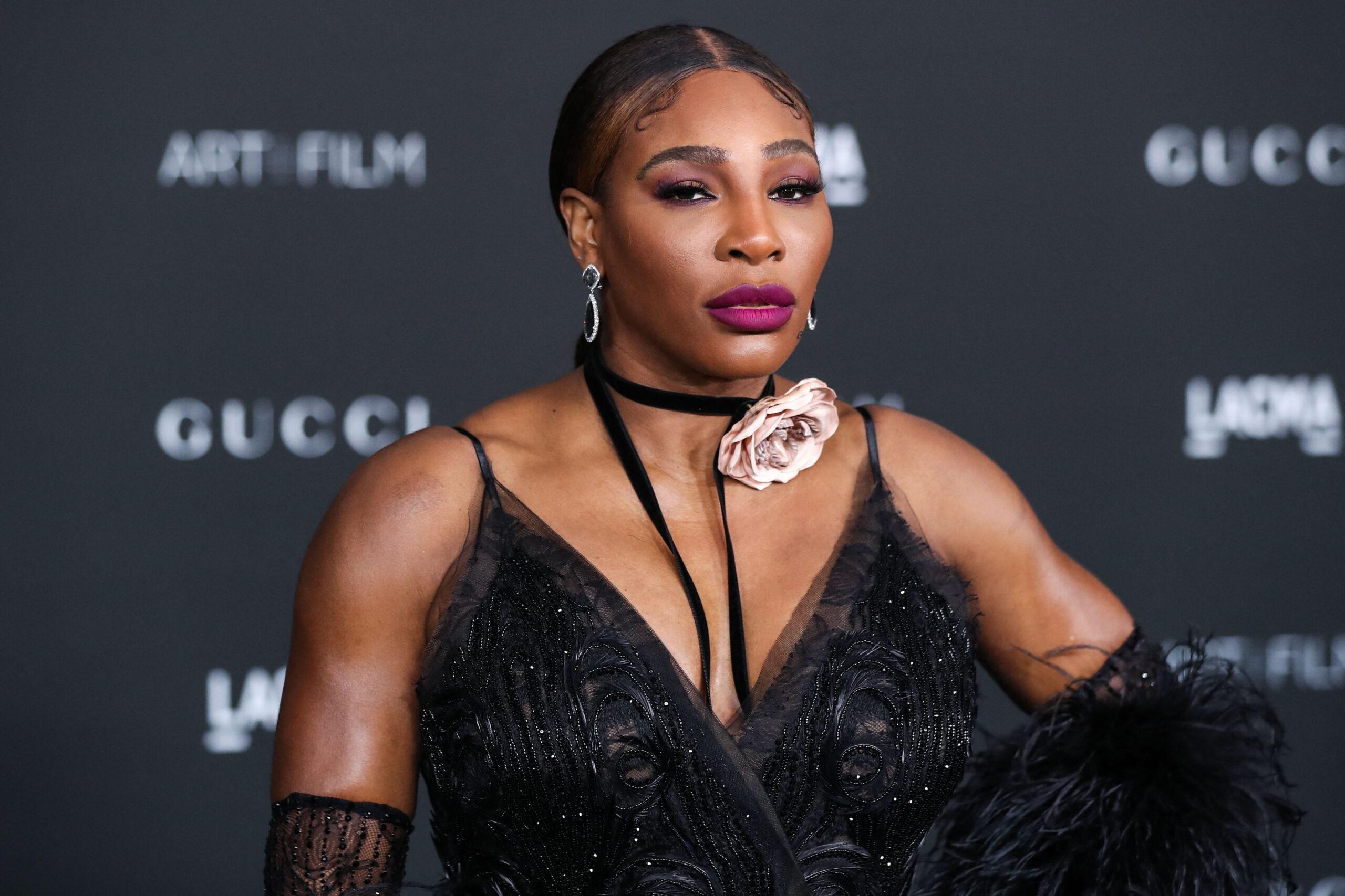 Serena Williams Cradled Her Baby Bump in a Gucci Crop Top and
