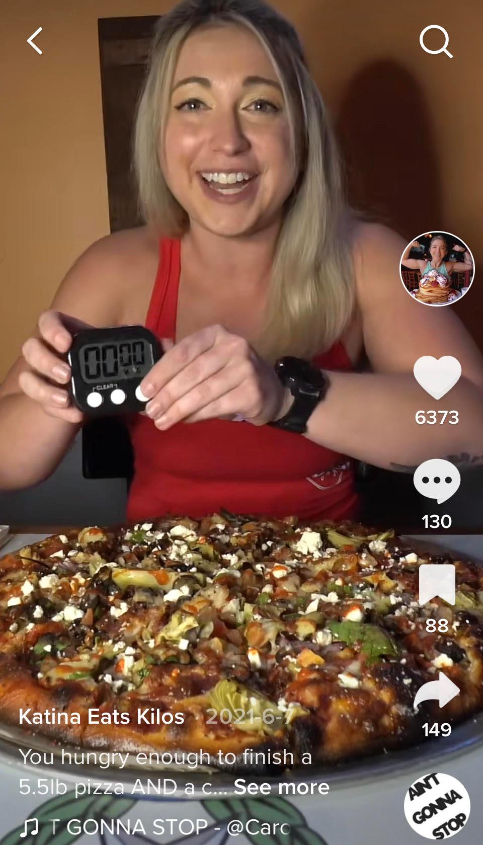 Katrina Eats Kilos Shows Tiktok What Its Like To Be A Professional Eater