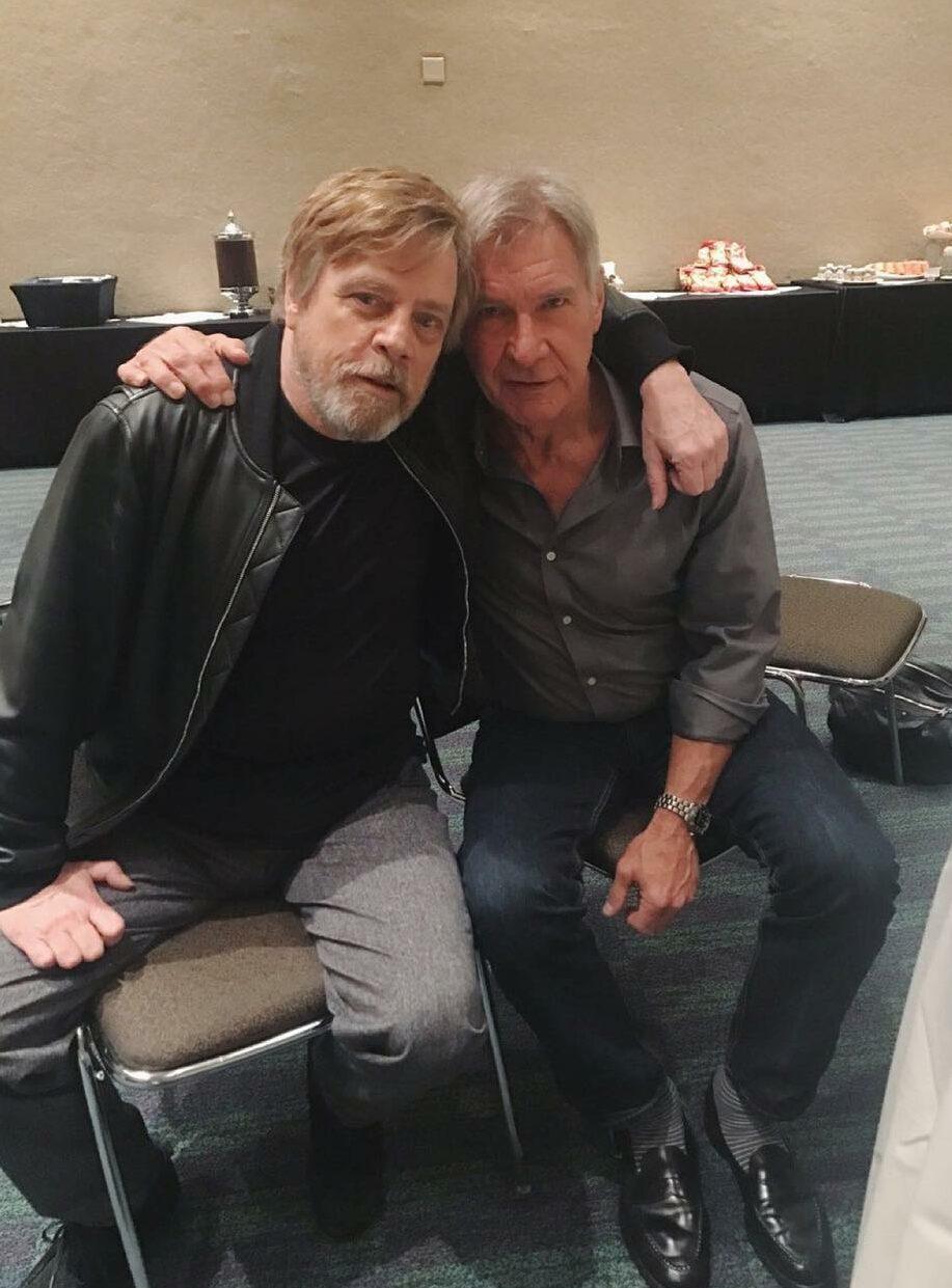 Mark Hamill and Harrison Ford