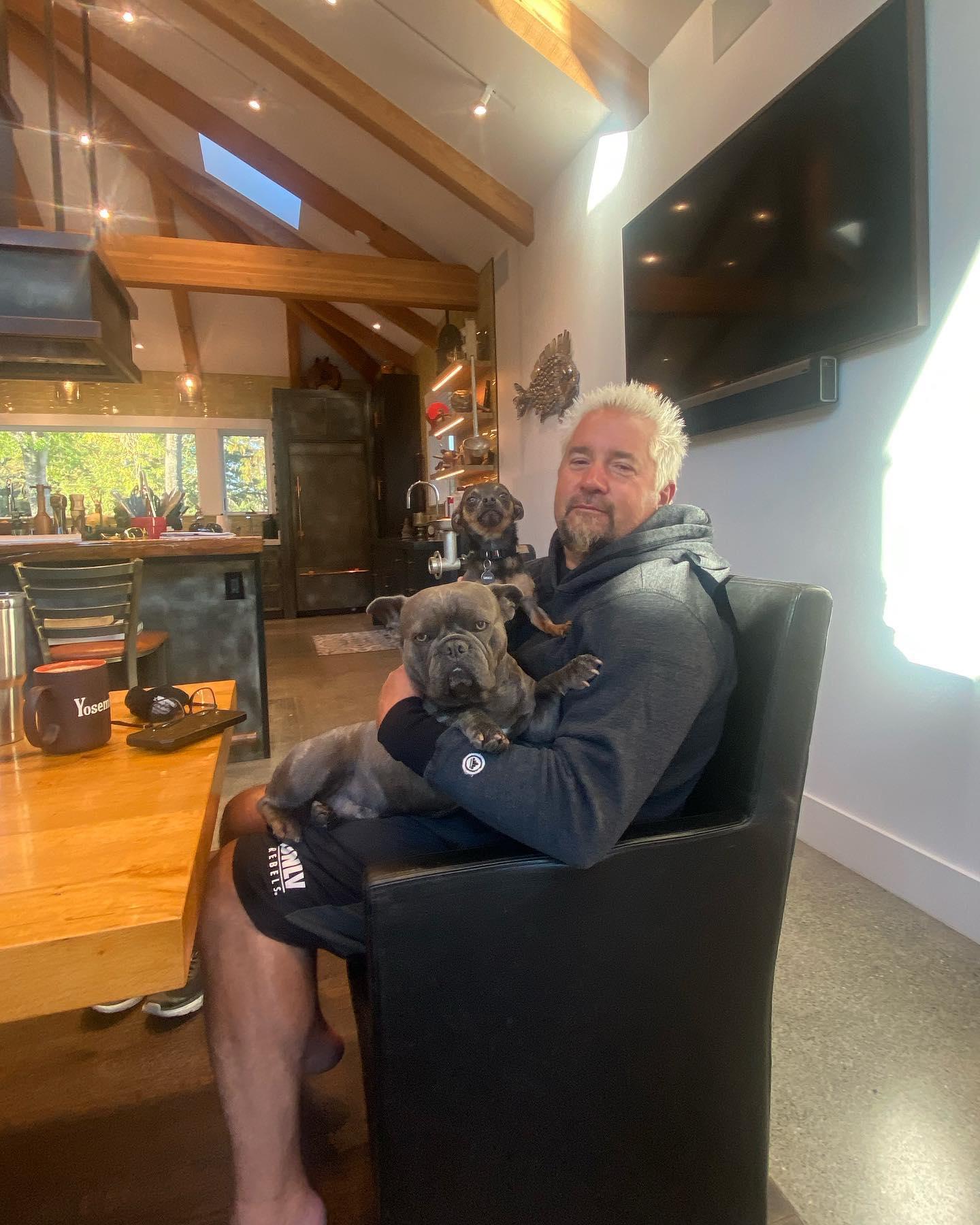 Guy Fieri with dog