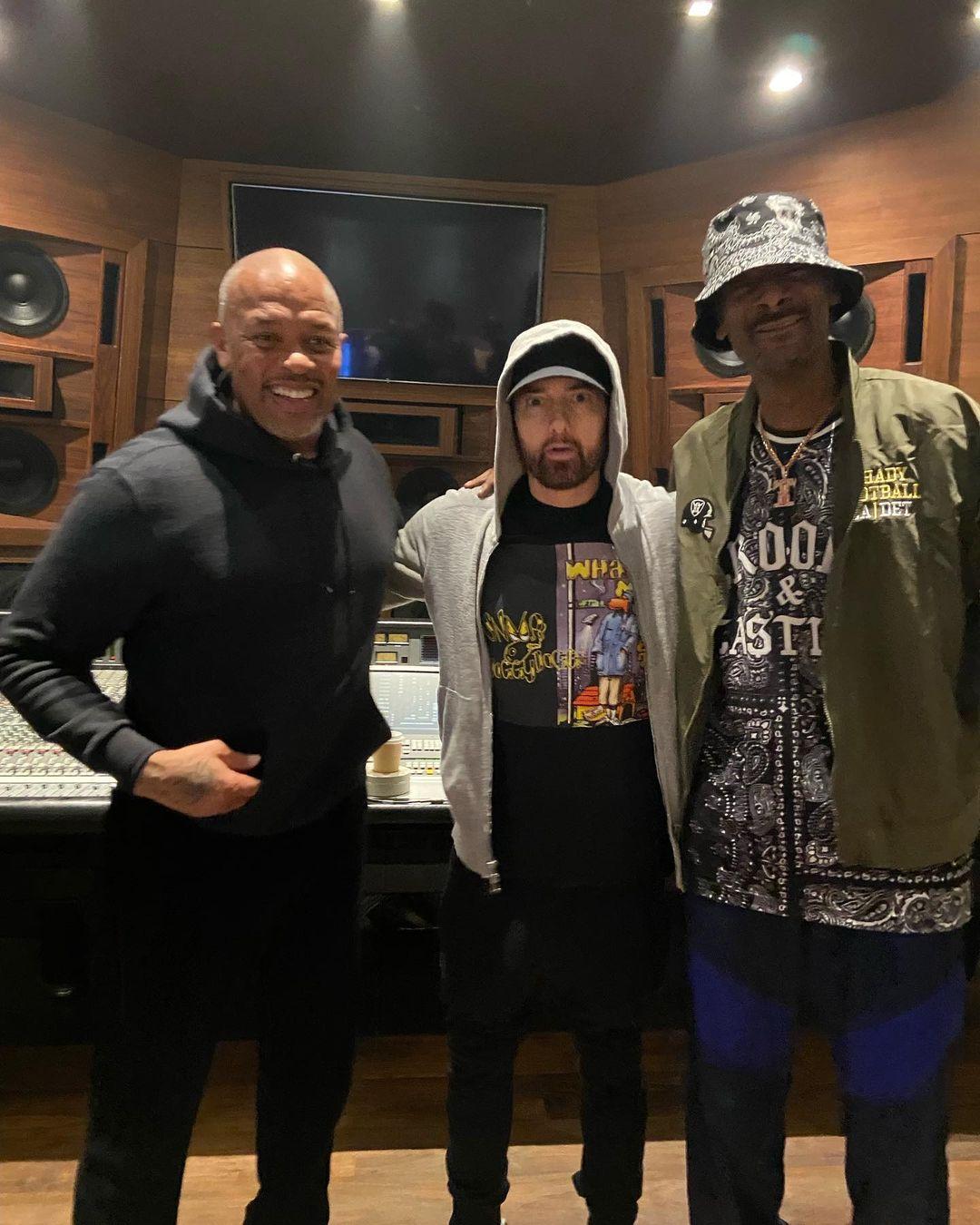 Eminem, Dr. Dre, and Snoop Dogg