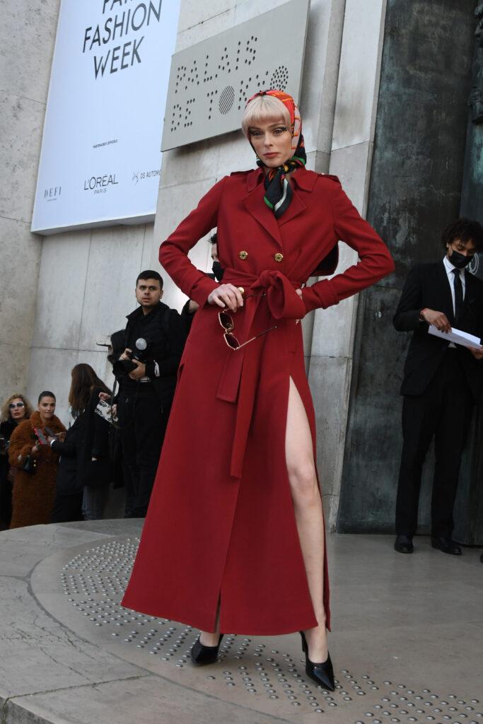 Paris Fashion Week Celebrities outside arrivals at the Elie Saab Fashion Show