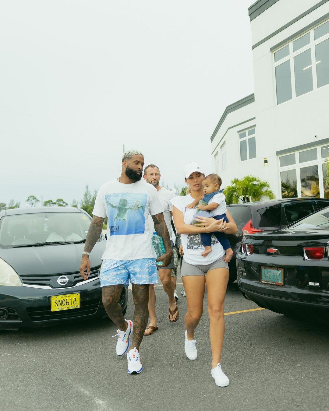 Odell Beckham Jr. and son