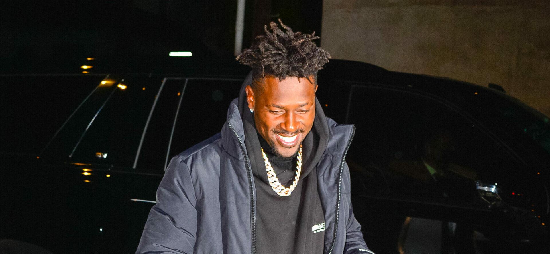 Antonio Brown outside Craig's Restaurant in West Hollywood