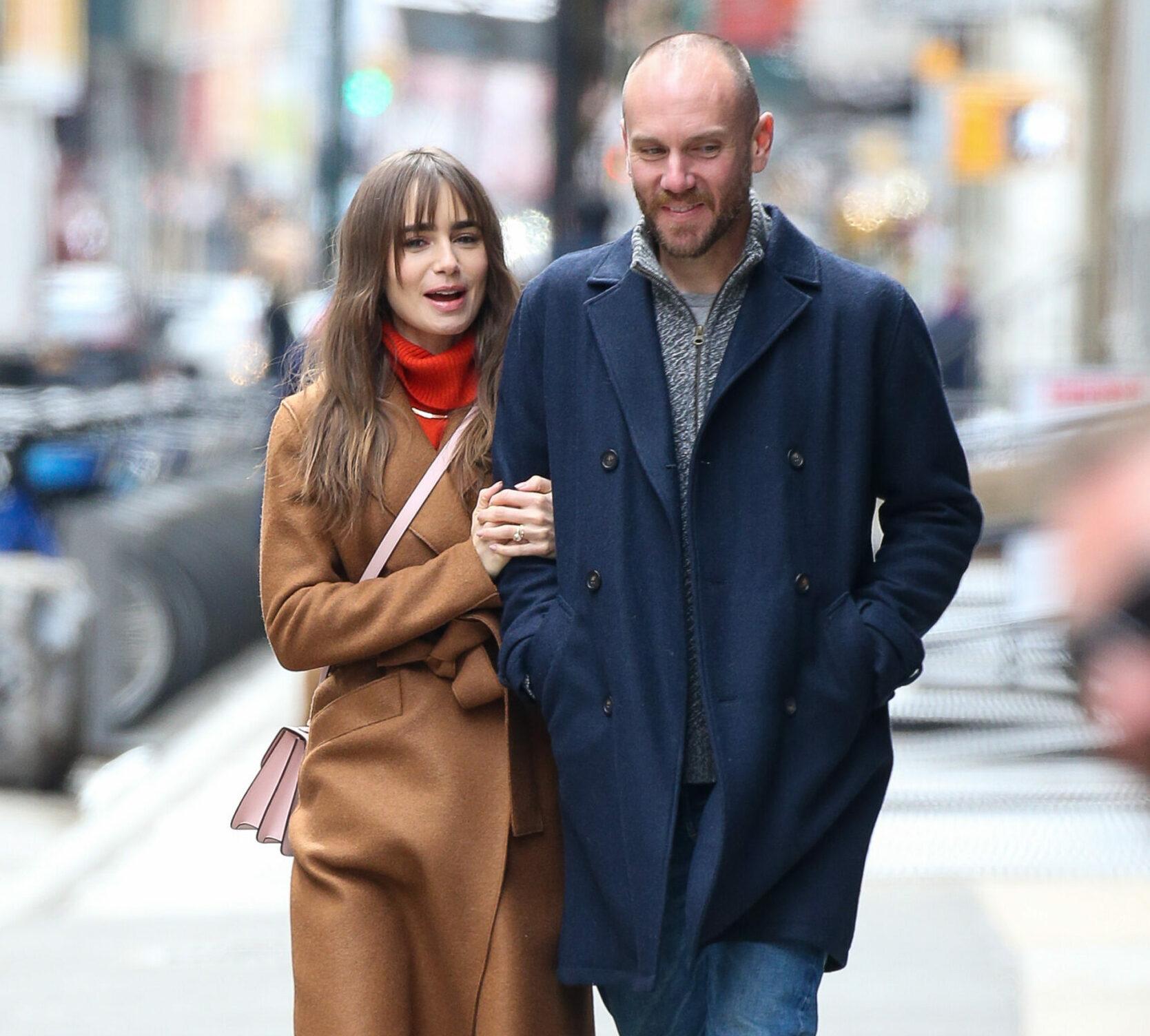 Lily Collins and husband Charlie McDowell
