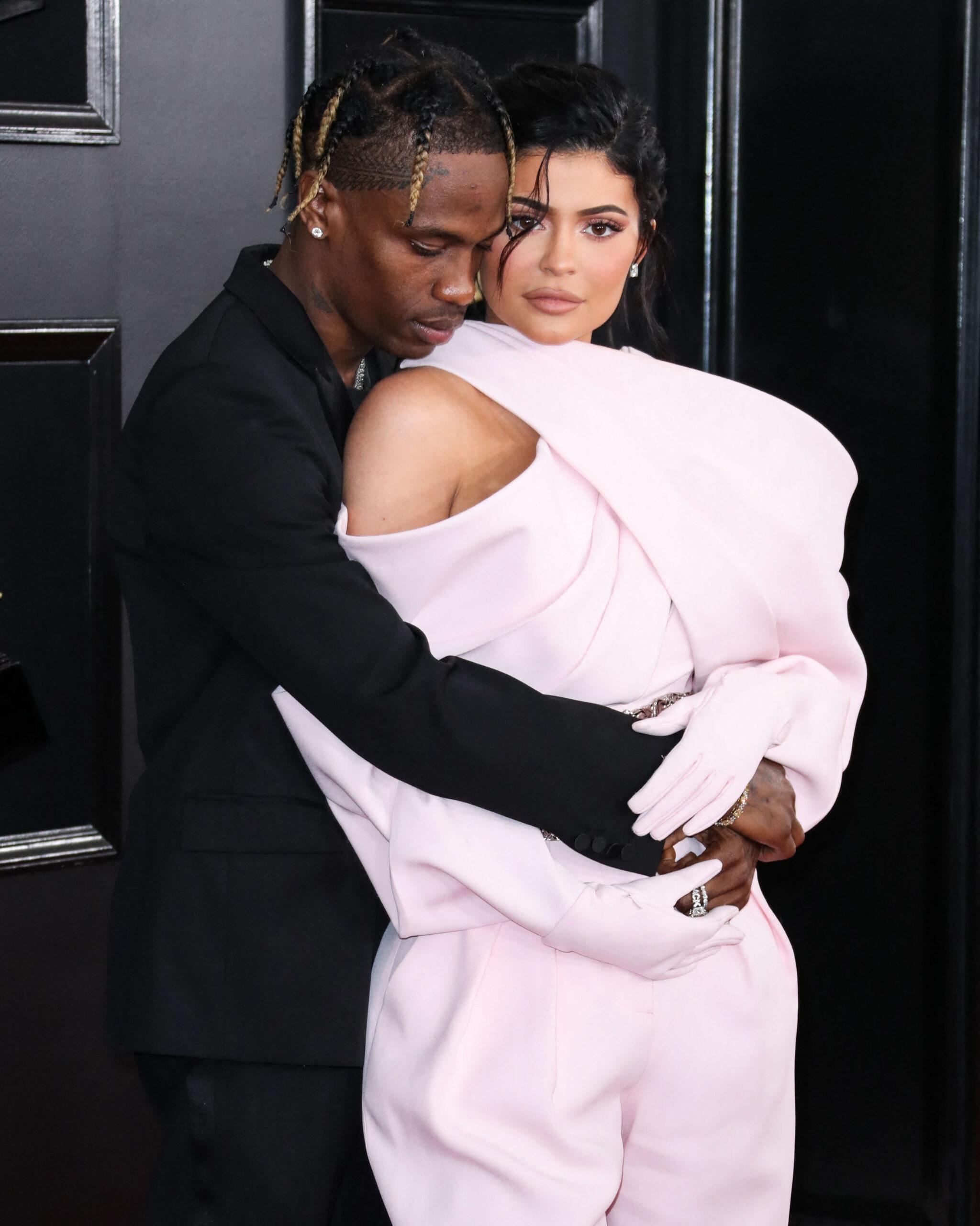 Travis Scott and Kylie Jenner at the 61st Annual GRAMMY Awards