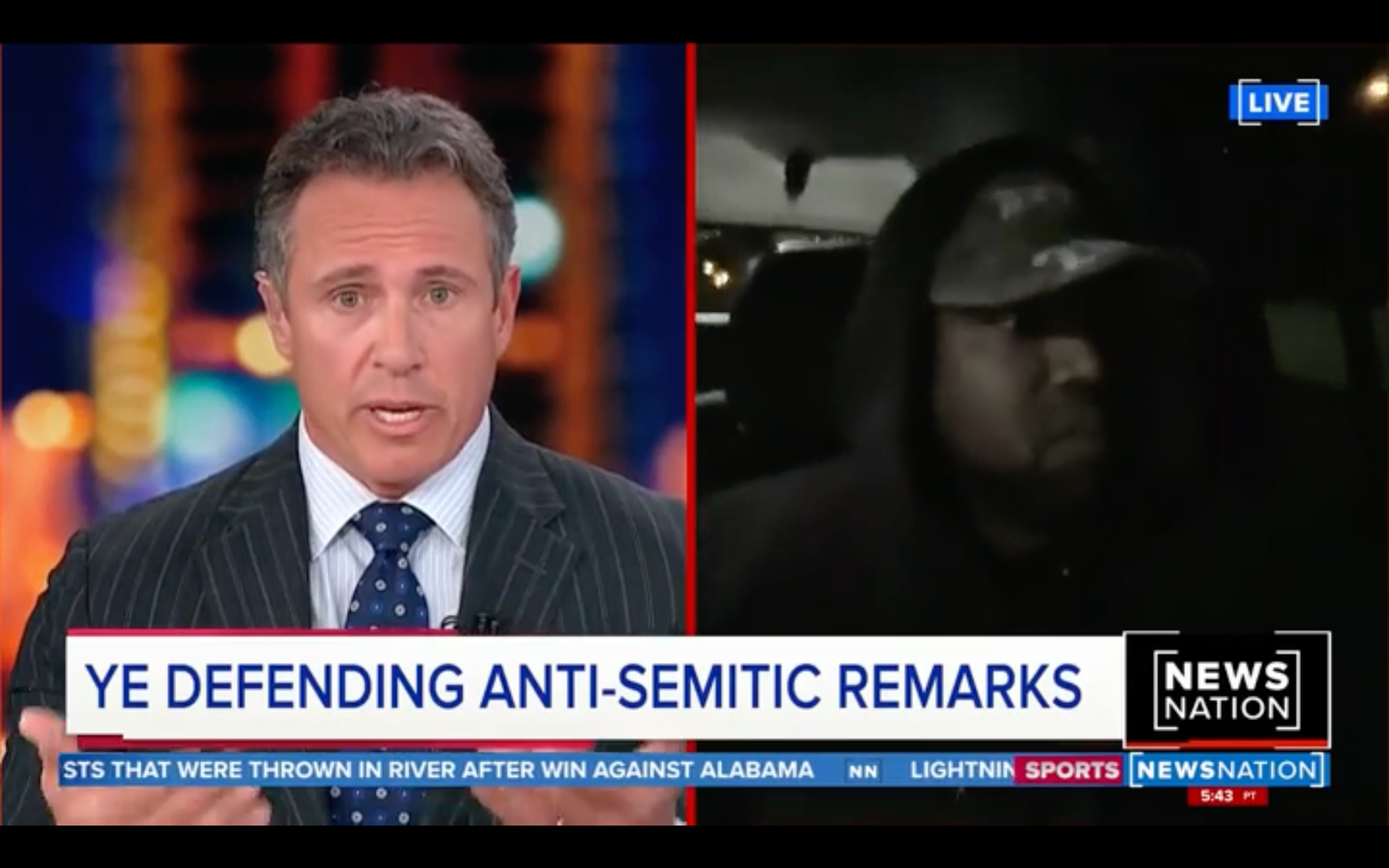 Chris Cuomo Shoots Down Kanye West's Racist Rant, 'That Is a Figment Of Your Imagination'