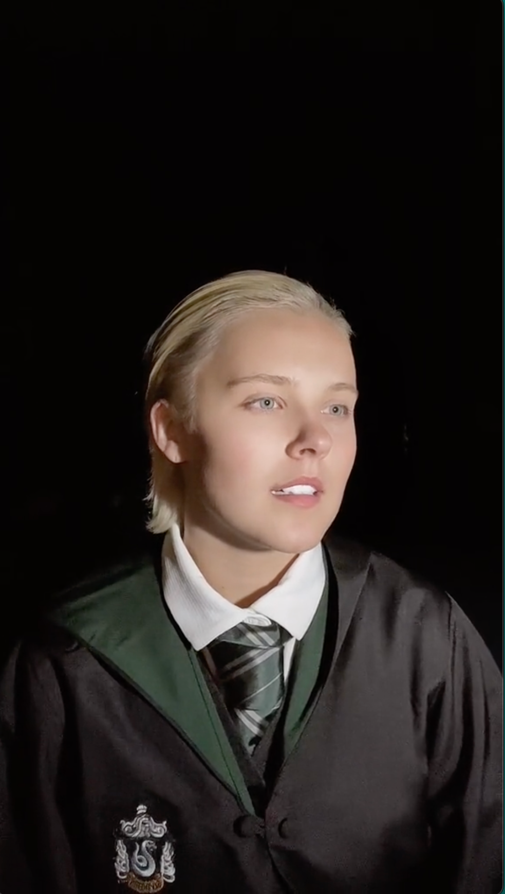 JoJo Siwa Dresses as Harry Potter Villain Draco Malfoy for Halloween