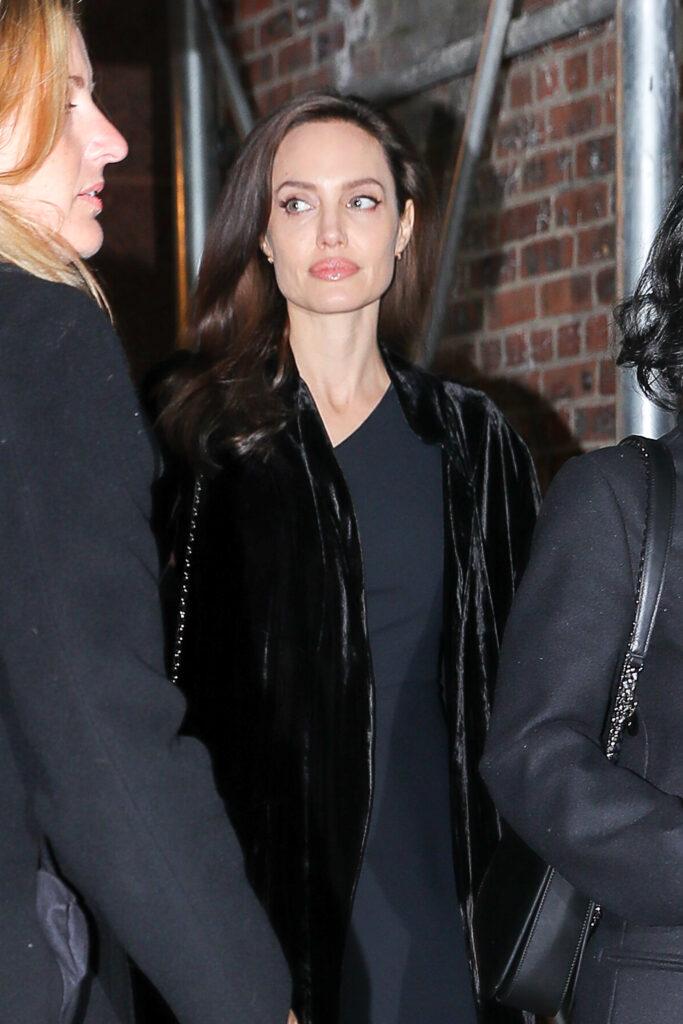 Angelina Jolie is all smiling while leaving the Asia Society in NYC