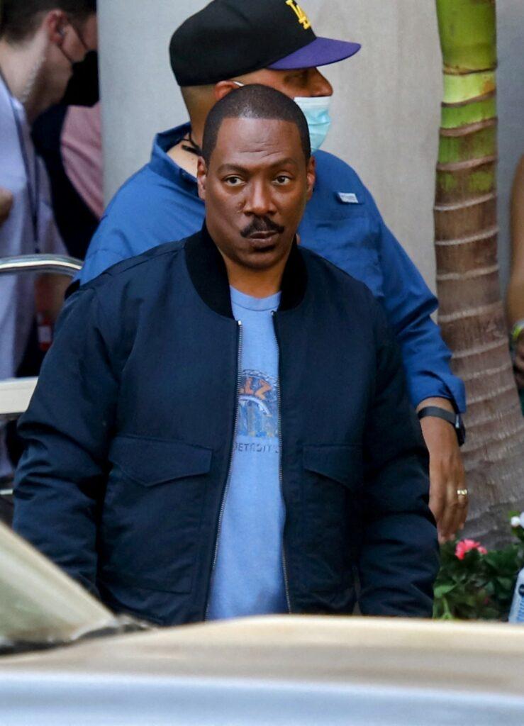 Eddie Murphy joins fellow cast members for return of epic Beverly Hills Cop in quot Axle F quot film set