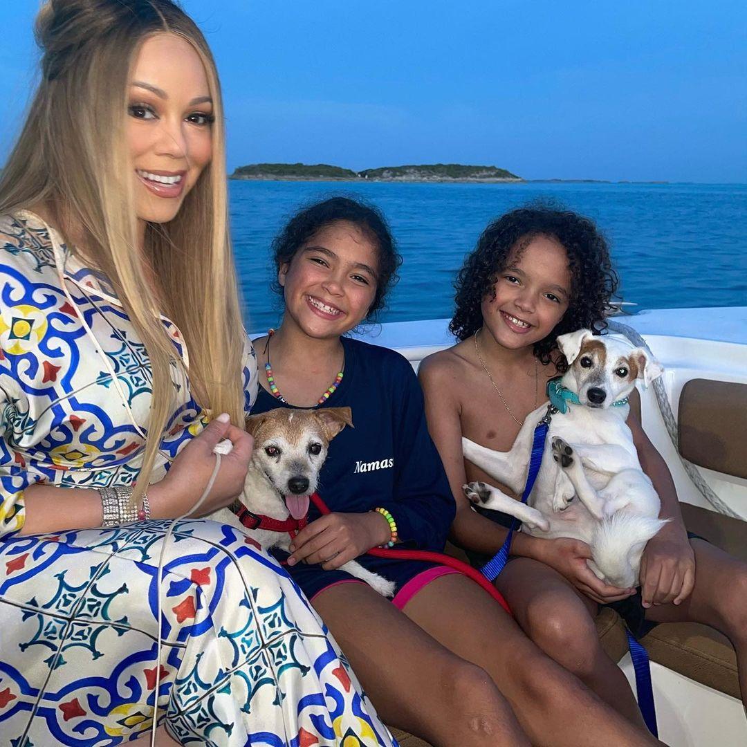 Mariah Carey and her twins