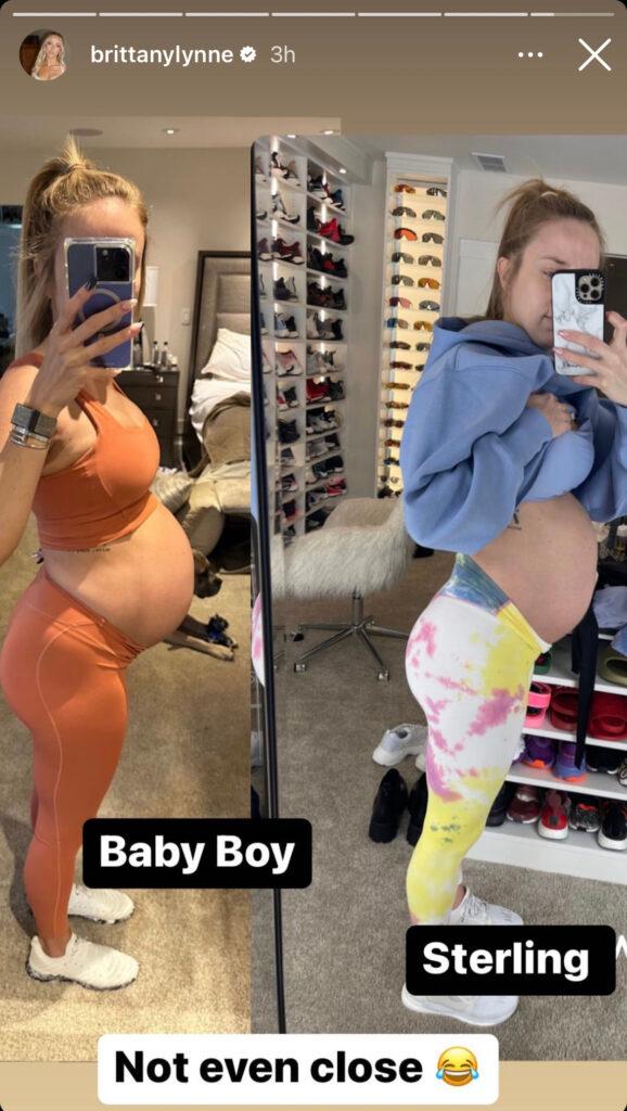 Brittany Mahomes Shows Difference In Her Two Pregnancy Bumps