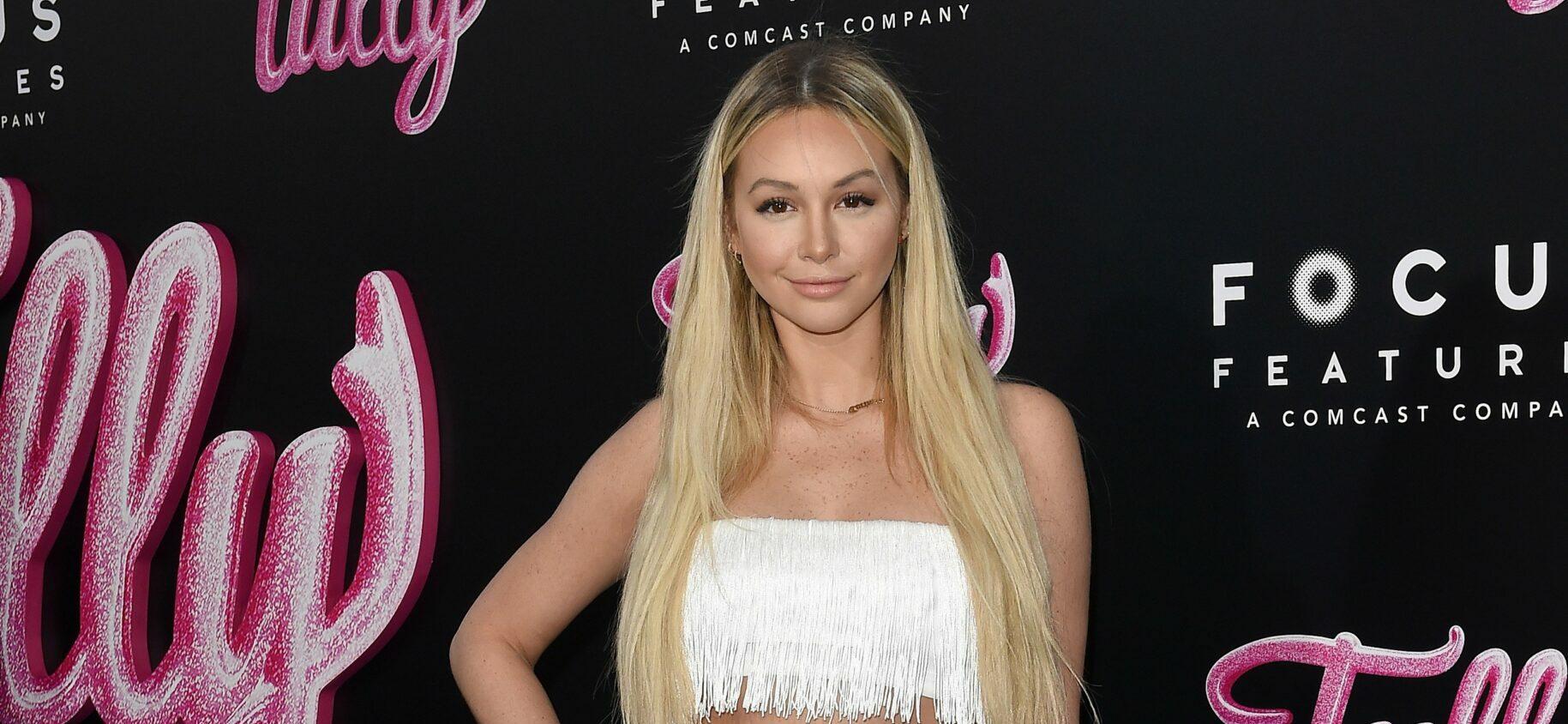 Corinne Olympios Shows Off Legs In Cut-Off Shorts And Cowboy Boots
