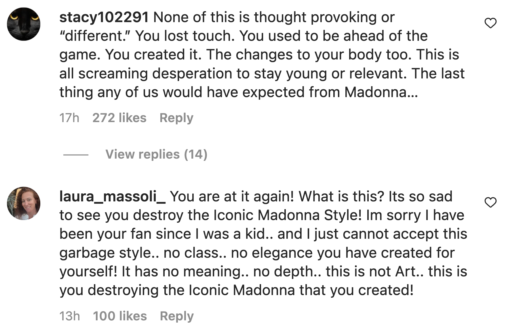 Critics come at Madonna for mimicking a dog