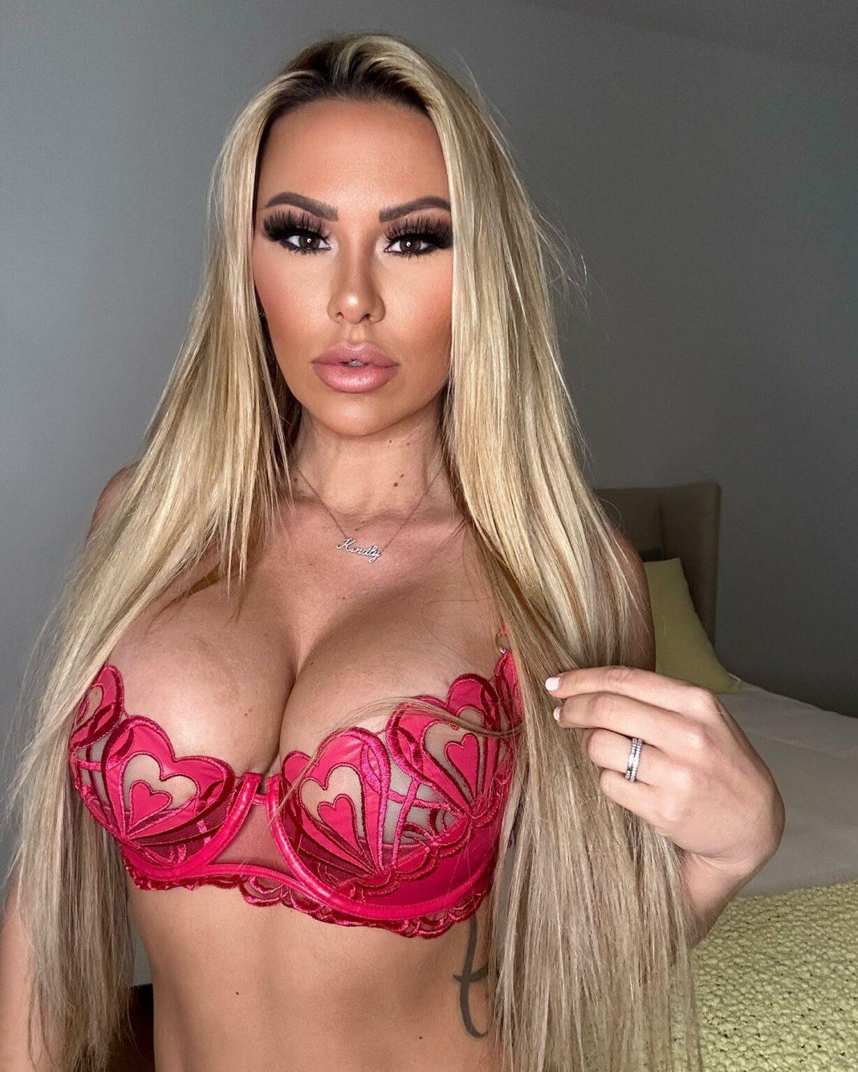Kindly Myers Is Ready For Christmas In Red Lingerie