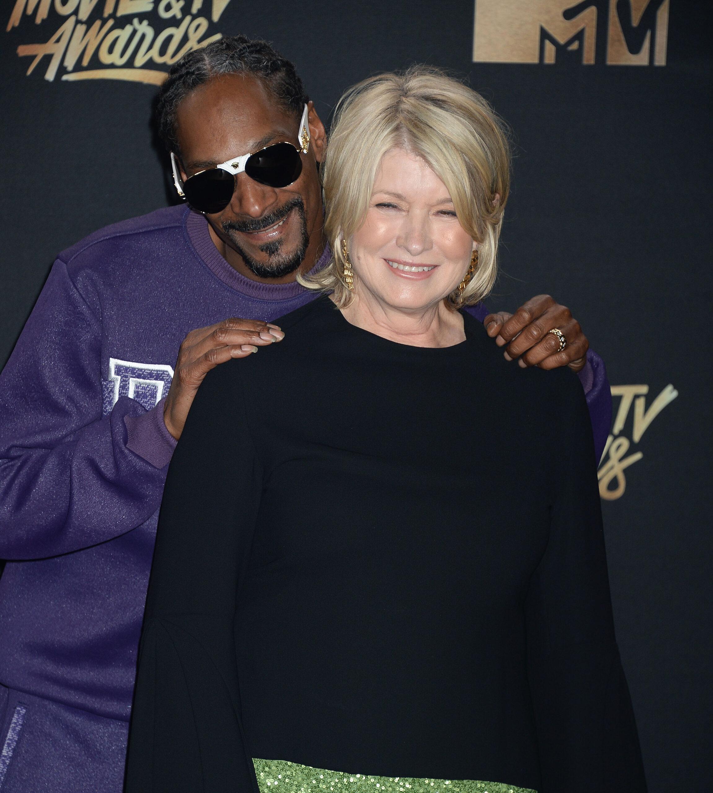 Martha Stewart e Snoop Dogg no MTV Movie and TV Awards 2017 em Los Angeles
