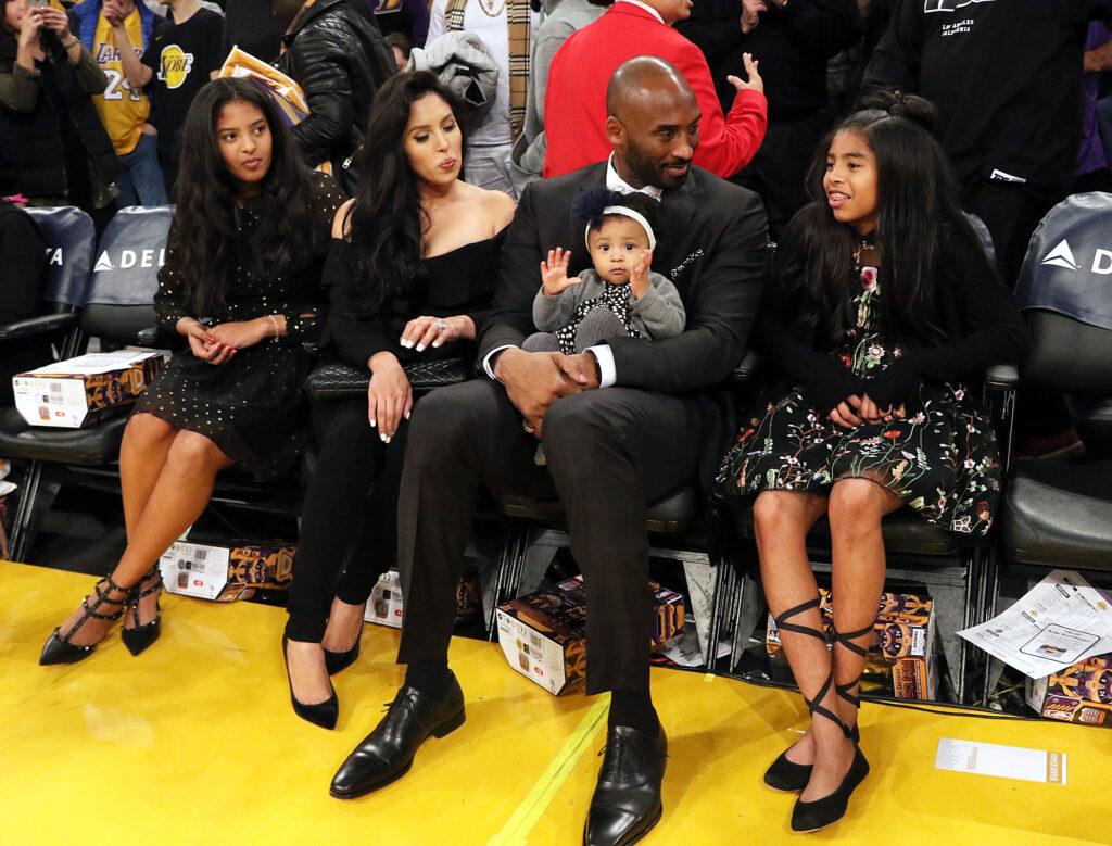 Kobe Bryant with family in happier times