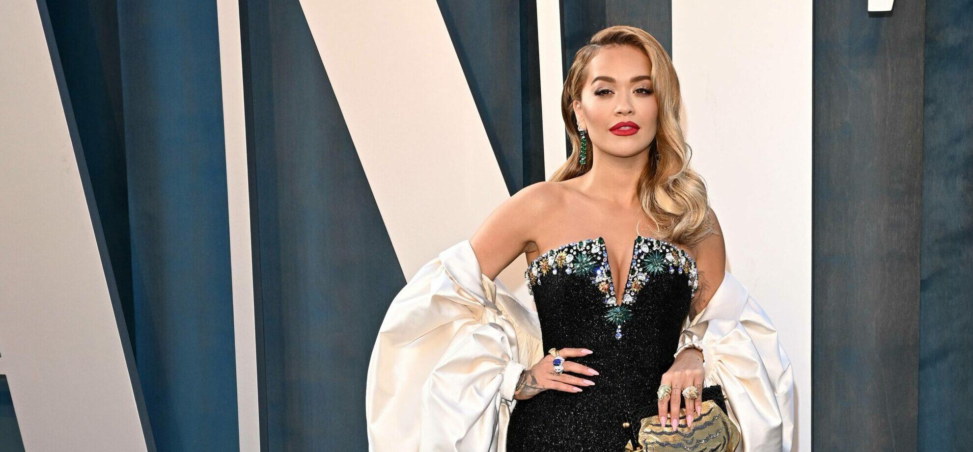 Rita Ora Leaves Little To The Imagination In Black Sheer Dress