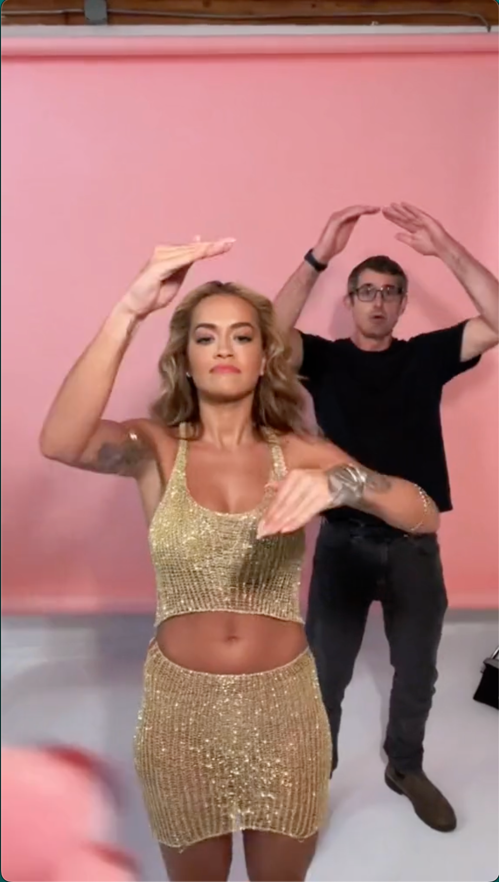 Rita Ora & Louis Theroux Recreate Viral TikTok Trend