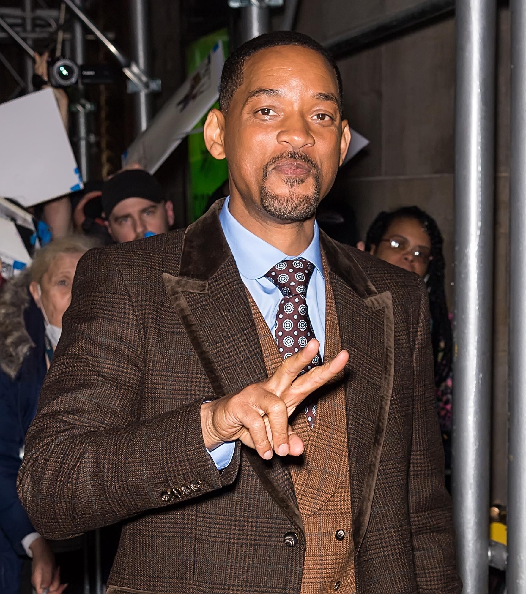 Will Smith at the 2022 National Board of Review awards gala