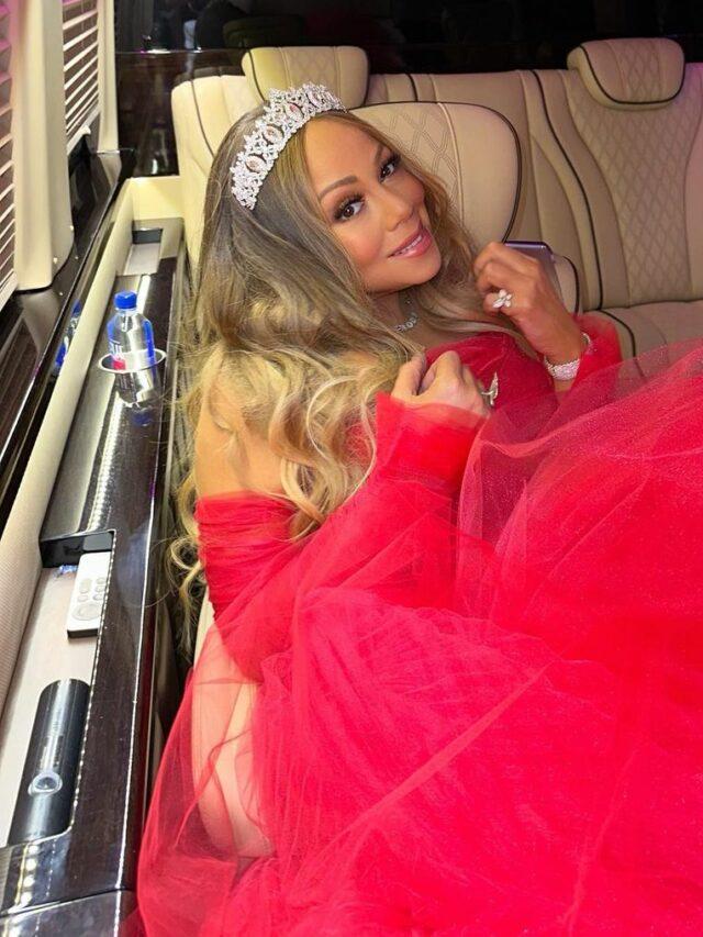 Mariah Carey after the parade