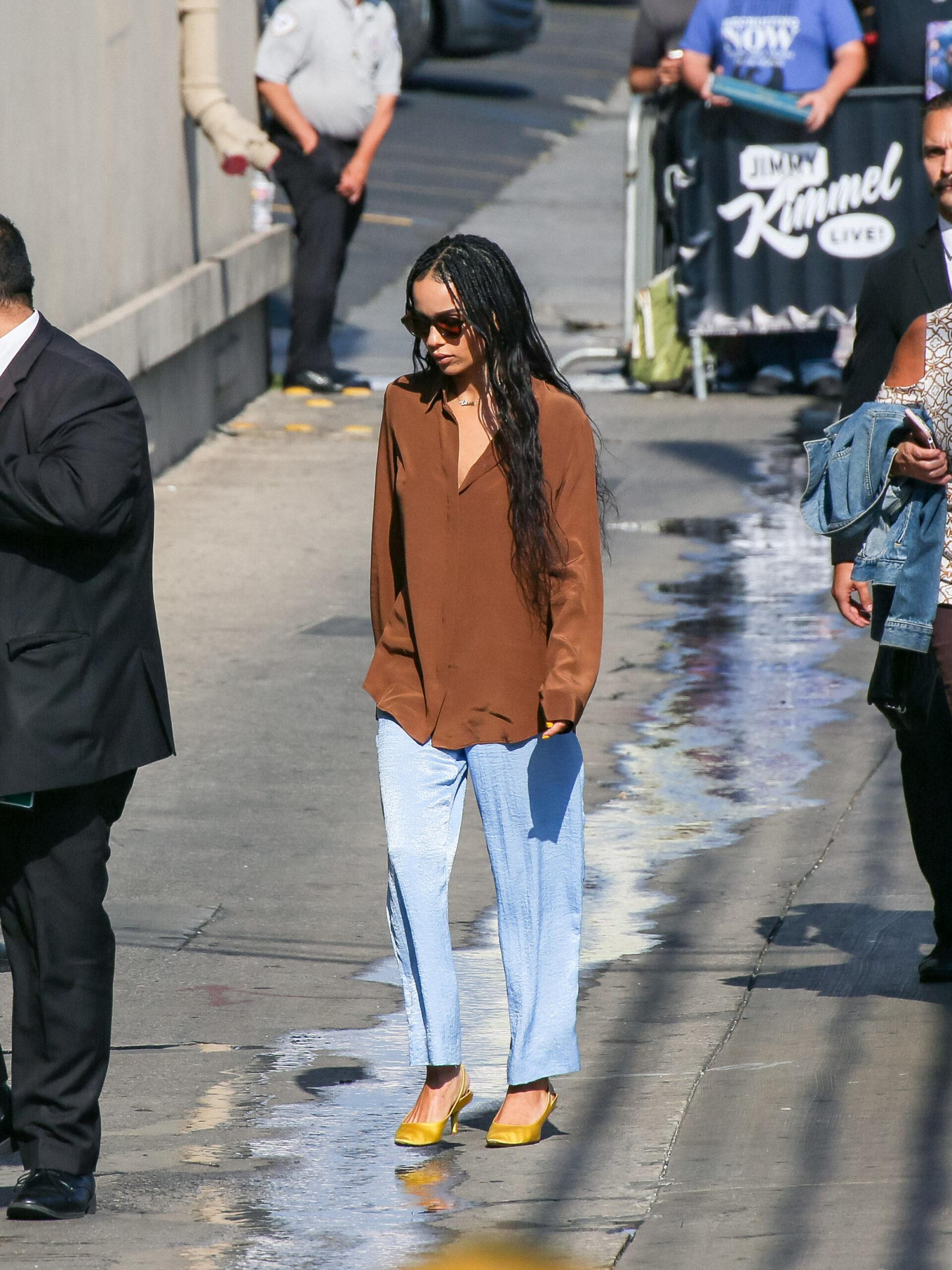 Zoe Kravitz at apos Jimmy Kimmel Live apos