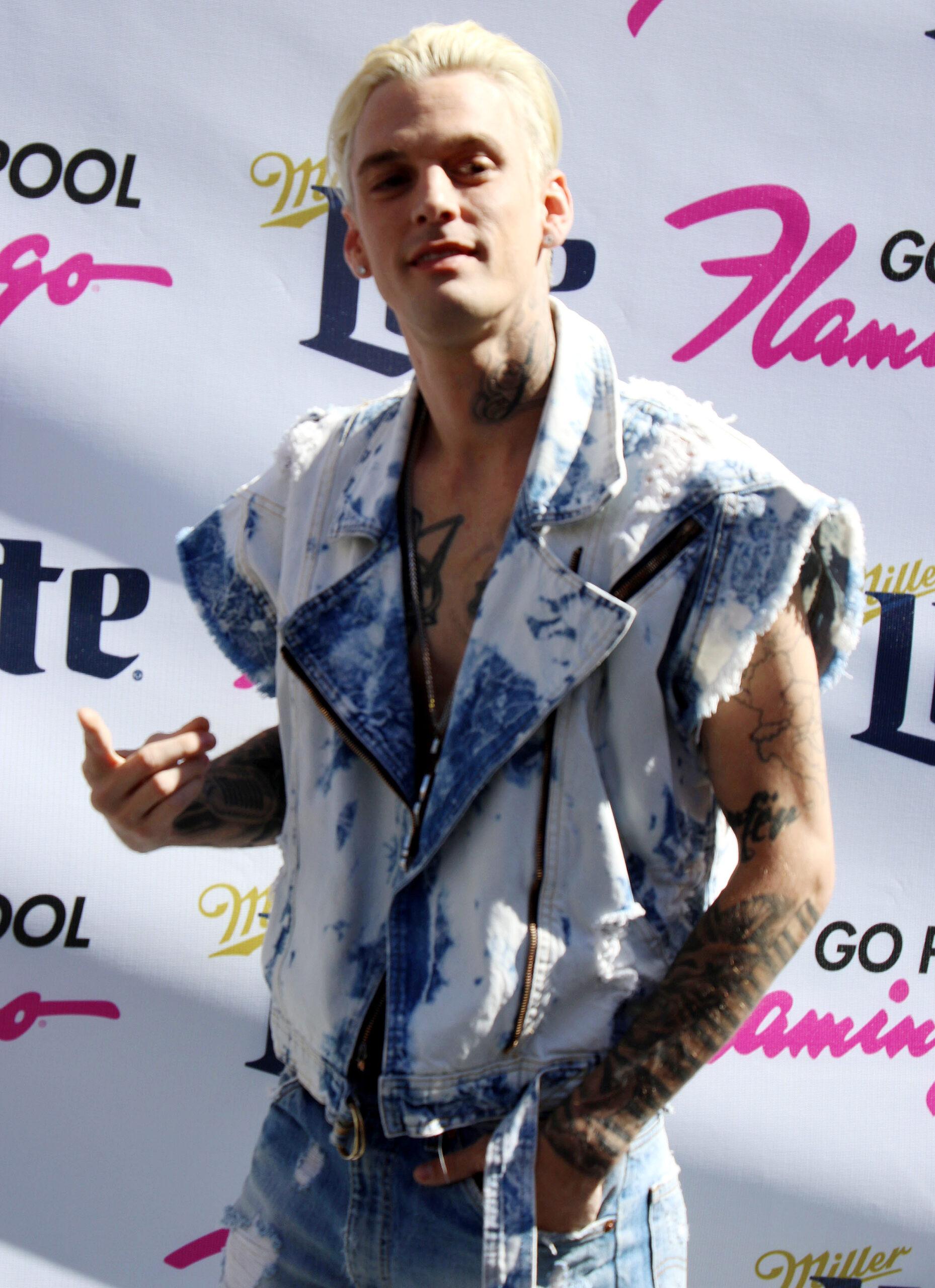 Aaron Carter Performs at Flamingo Go Pool