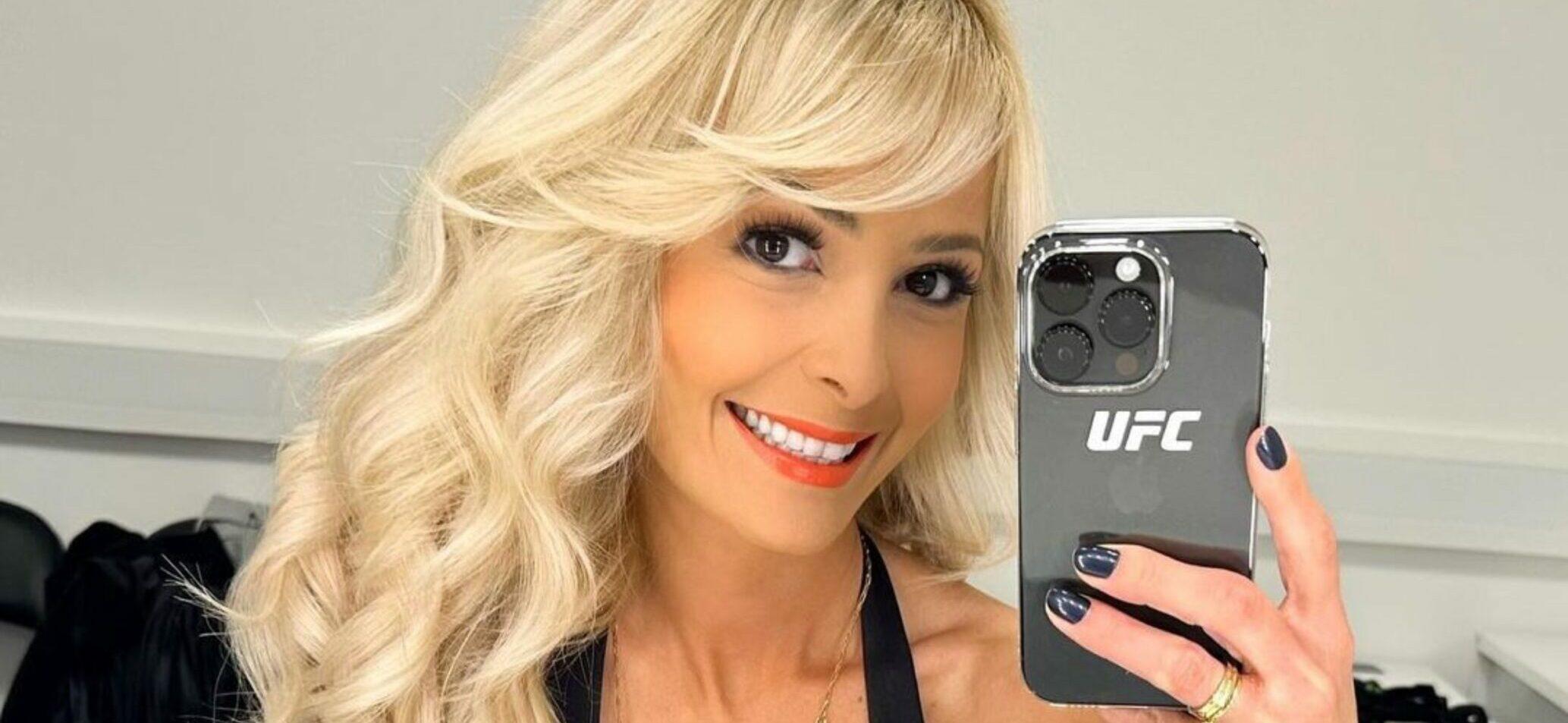 Ufc Ring Girl Jhenny Andrade Makes Jaws Drop In Her Blue Bikini
