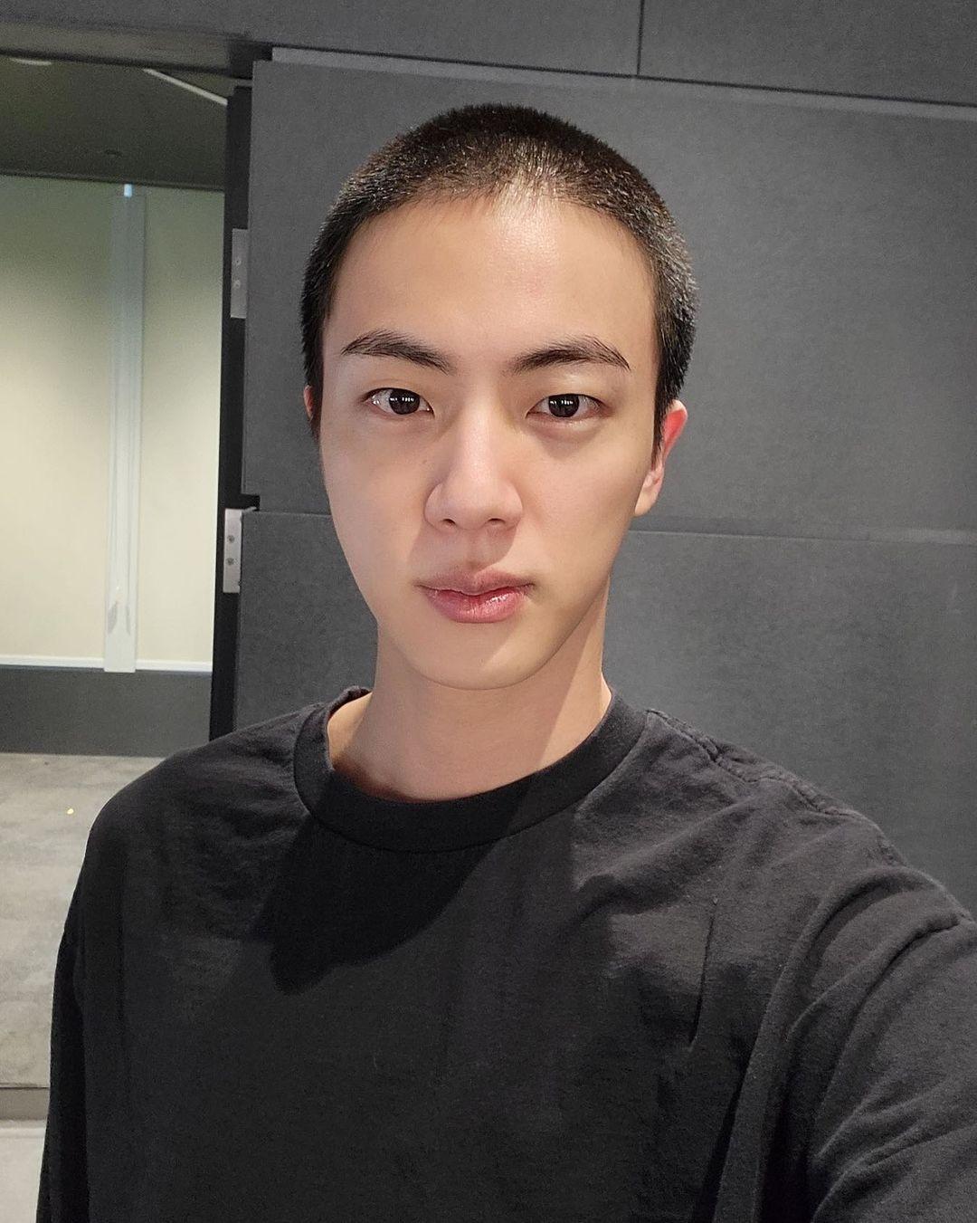 BTS Star, Jin, Shows Off His Buzz Cut In Preparation For Military Service In South Korea