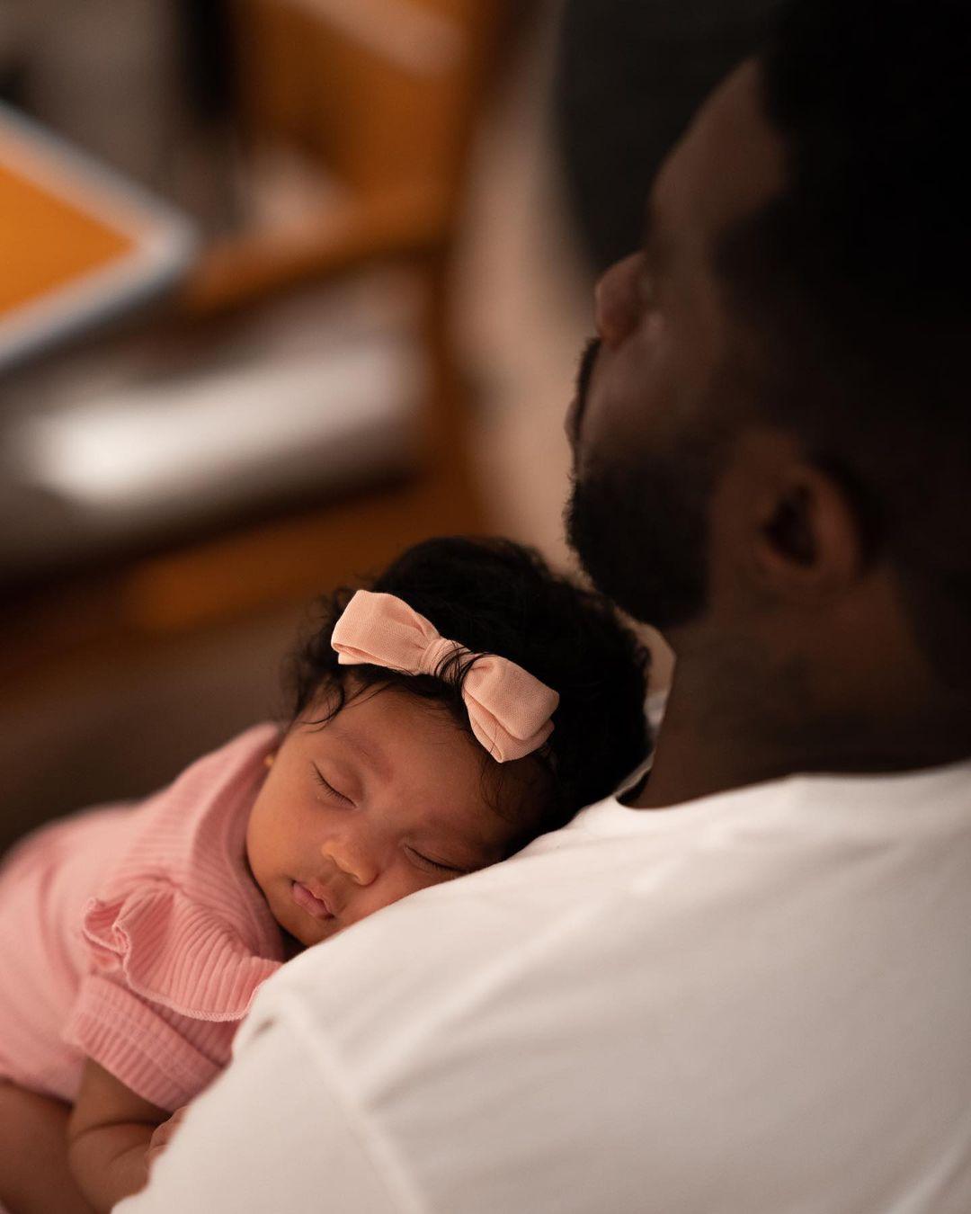 Diddy Enjoys Daddy Duties In THIS Cute Photo With Newborn Baby Love